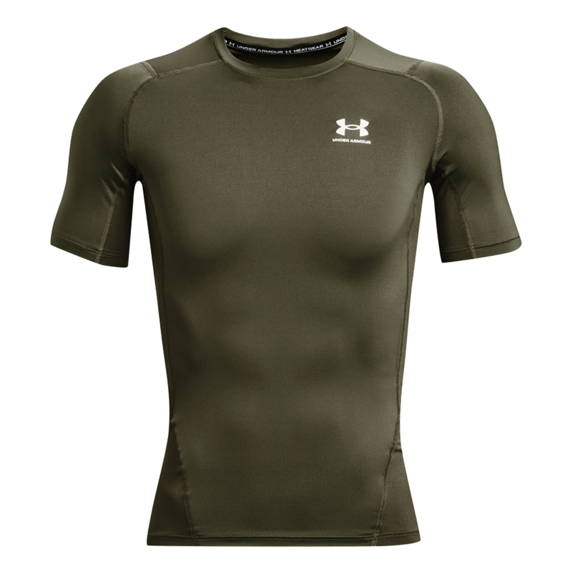 Under Armour Heatgear Comp T-Shirt Herren - oliv,
