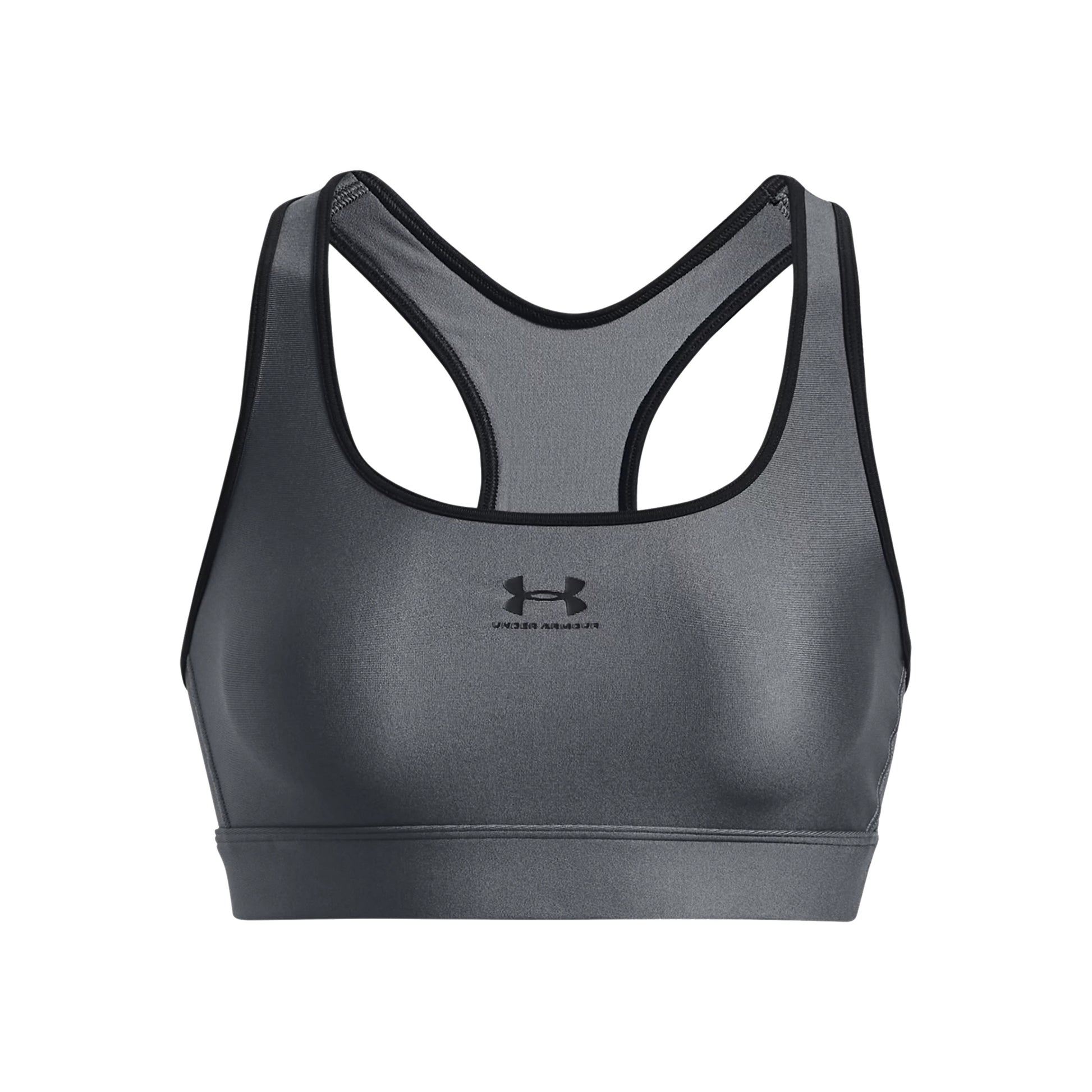 Under Armour Heatgear Mid Padless Sports Bras Women-Grey