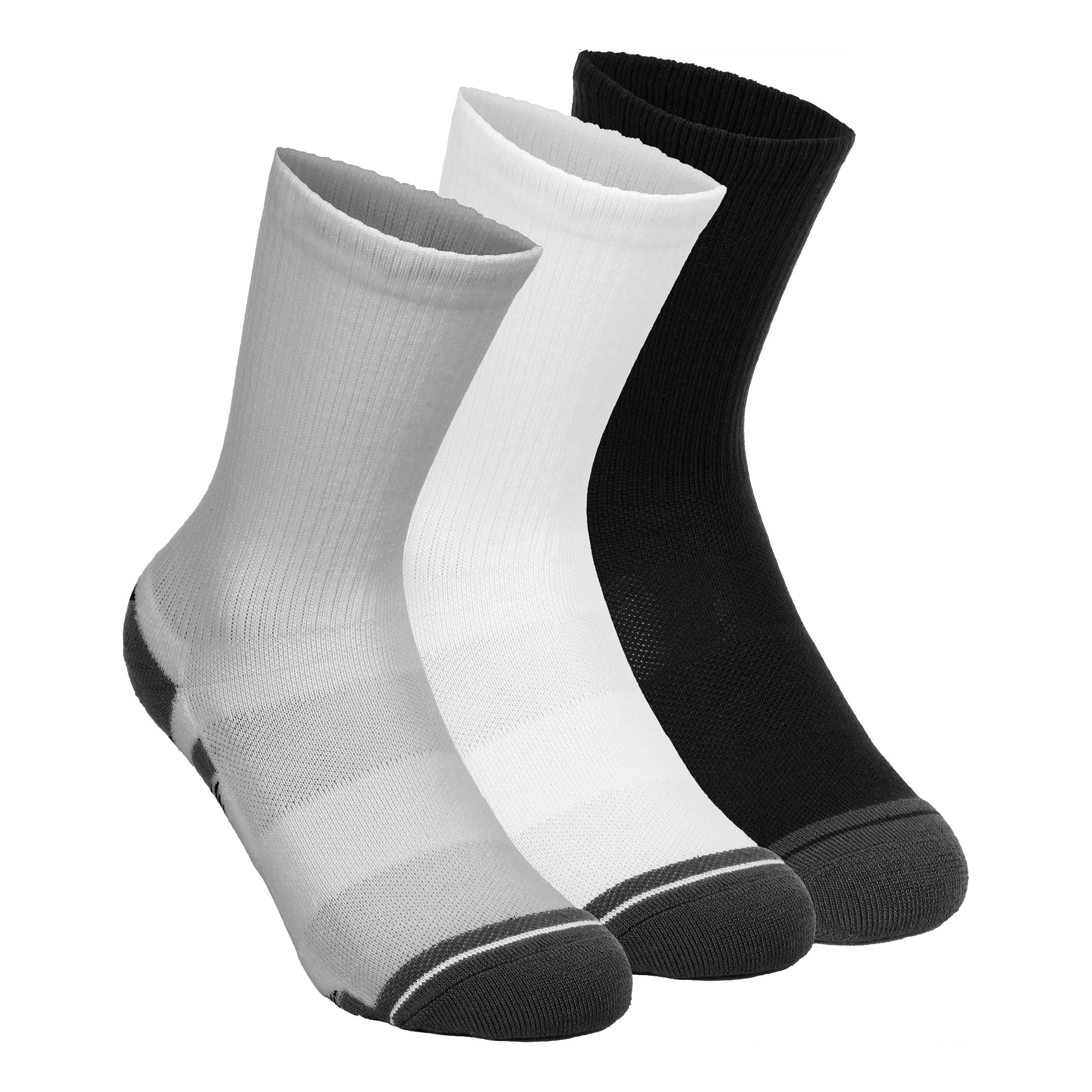 Under Armour Performance Tech Crew Sports Socks 3 Pack-Grey,Multicoloured