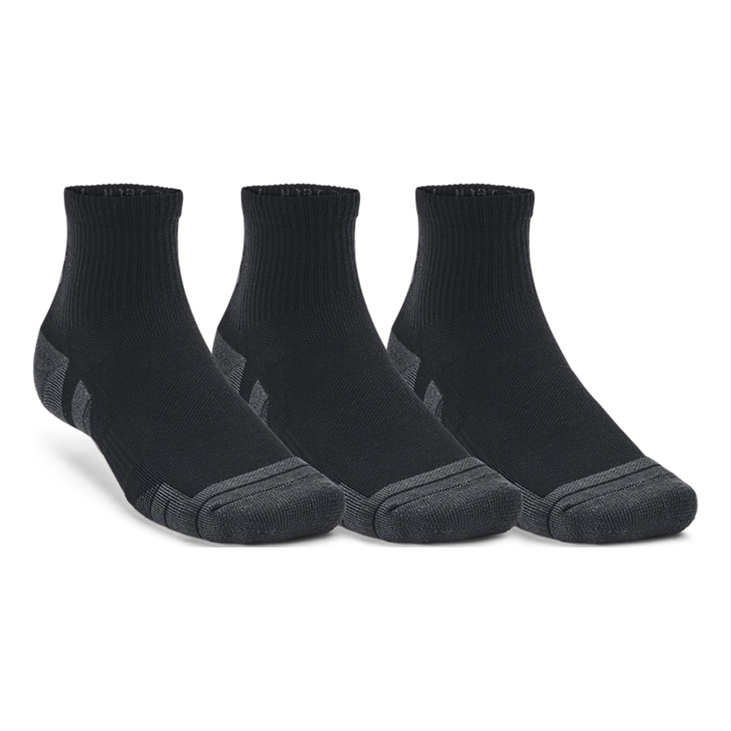 Under Armour Performance Tech Quarter Tennis Socks 3 Pack-Black