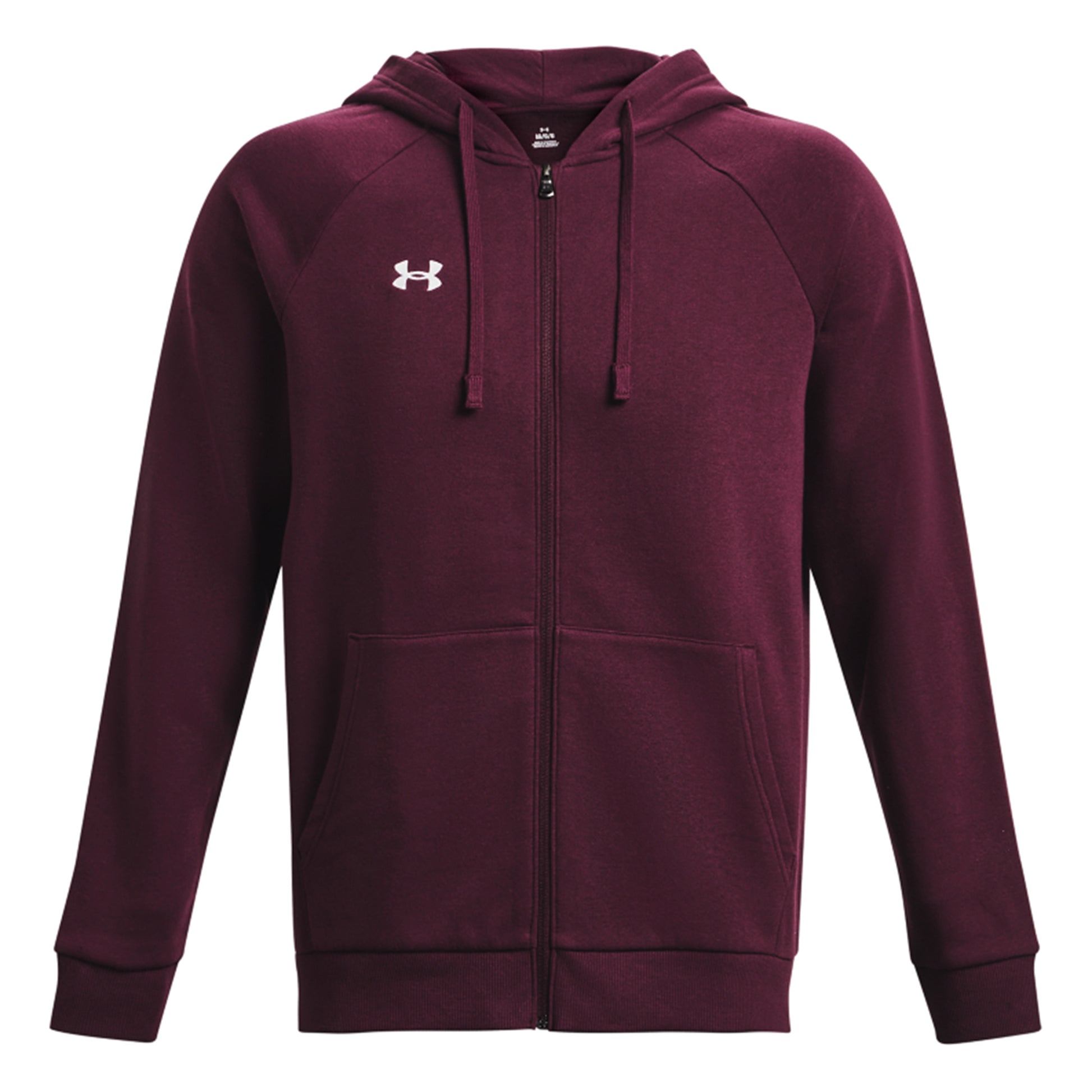 Under Armour Rival Zip Hoodie Men - dark red,