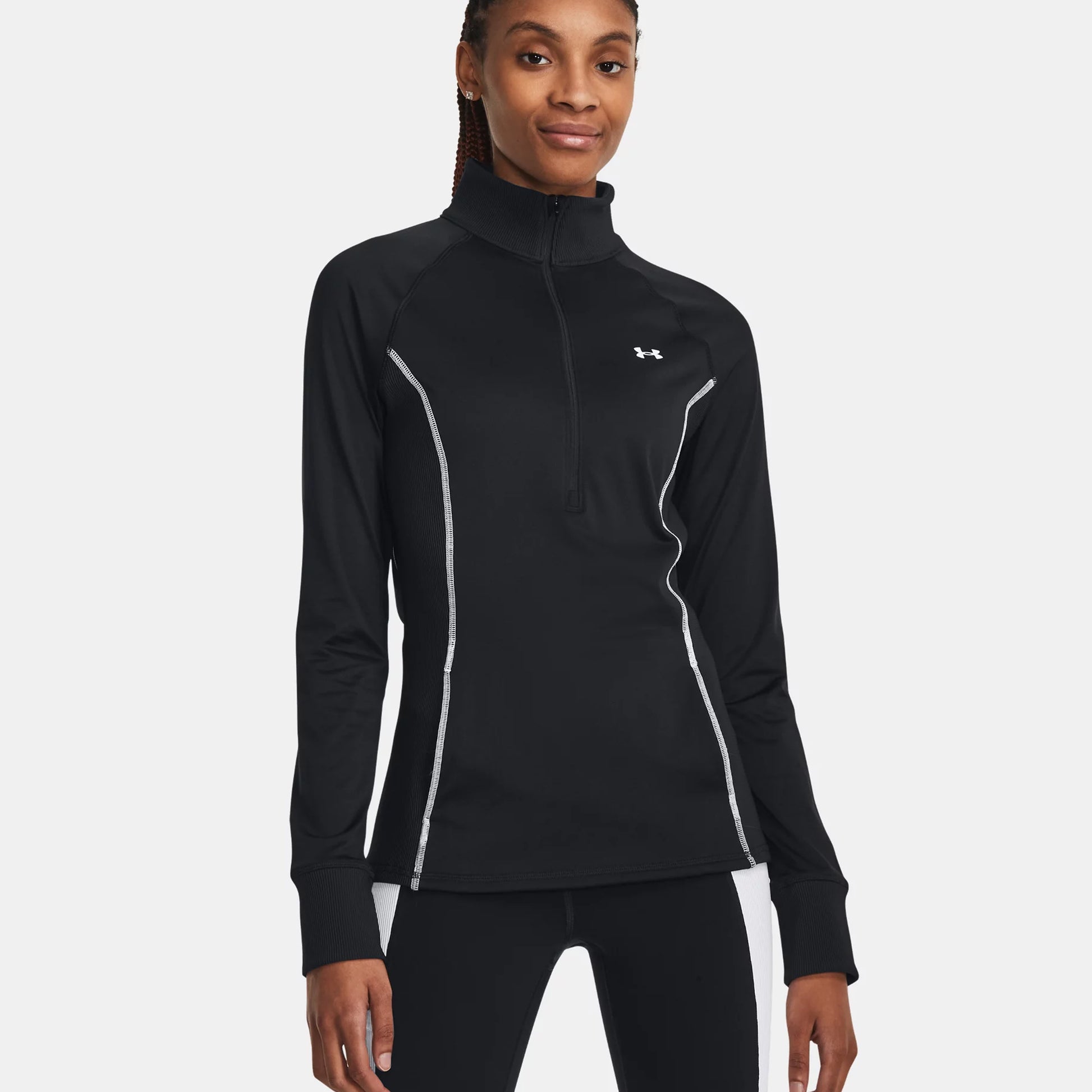 Under Armour CW Half-Zip Longsleeve Damen - schwarz,
