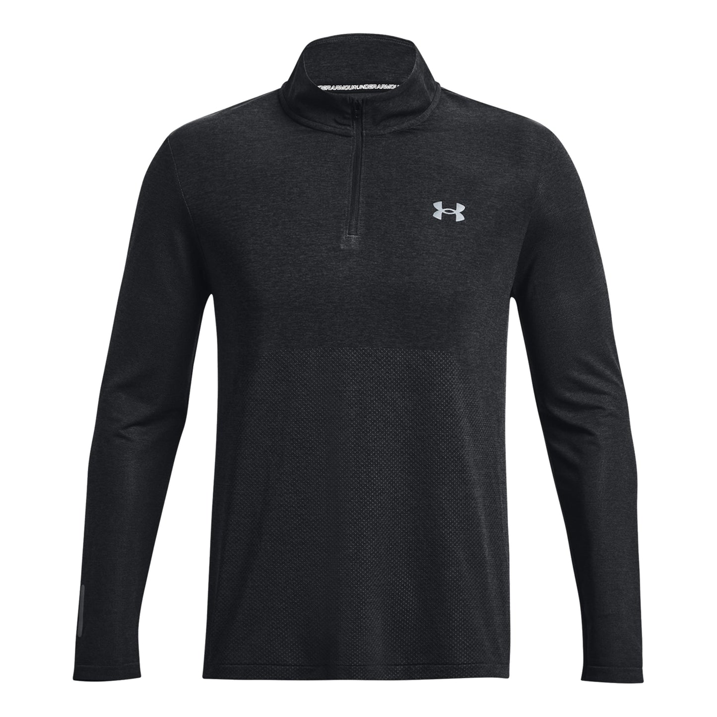 Under Armour Seamless Stride 1/4 Zip Long Sleeve Men-Black
