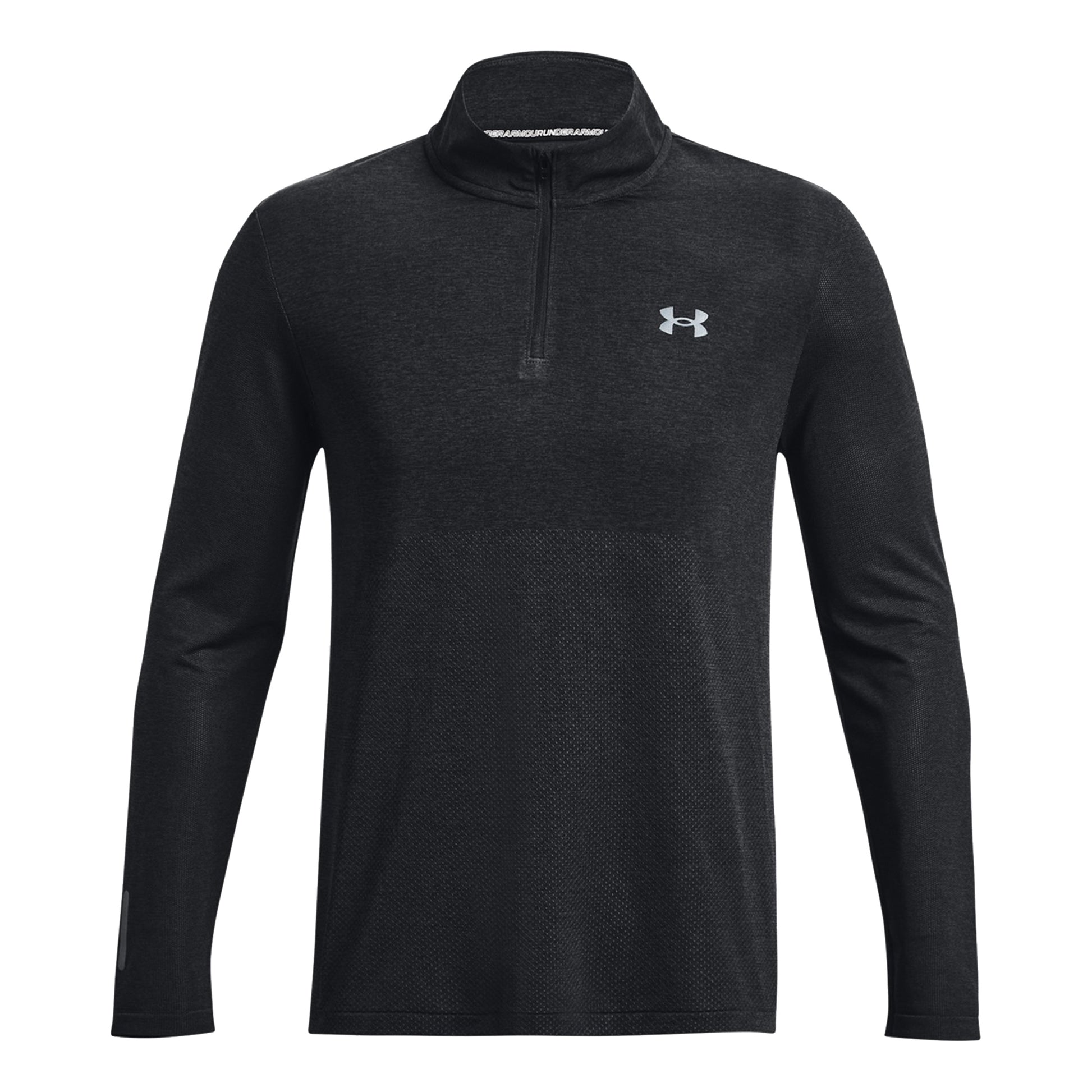 Under Armour Seamless Stride 1/4 Zip Long Sleeve Men-Black