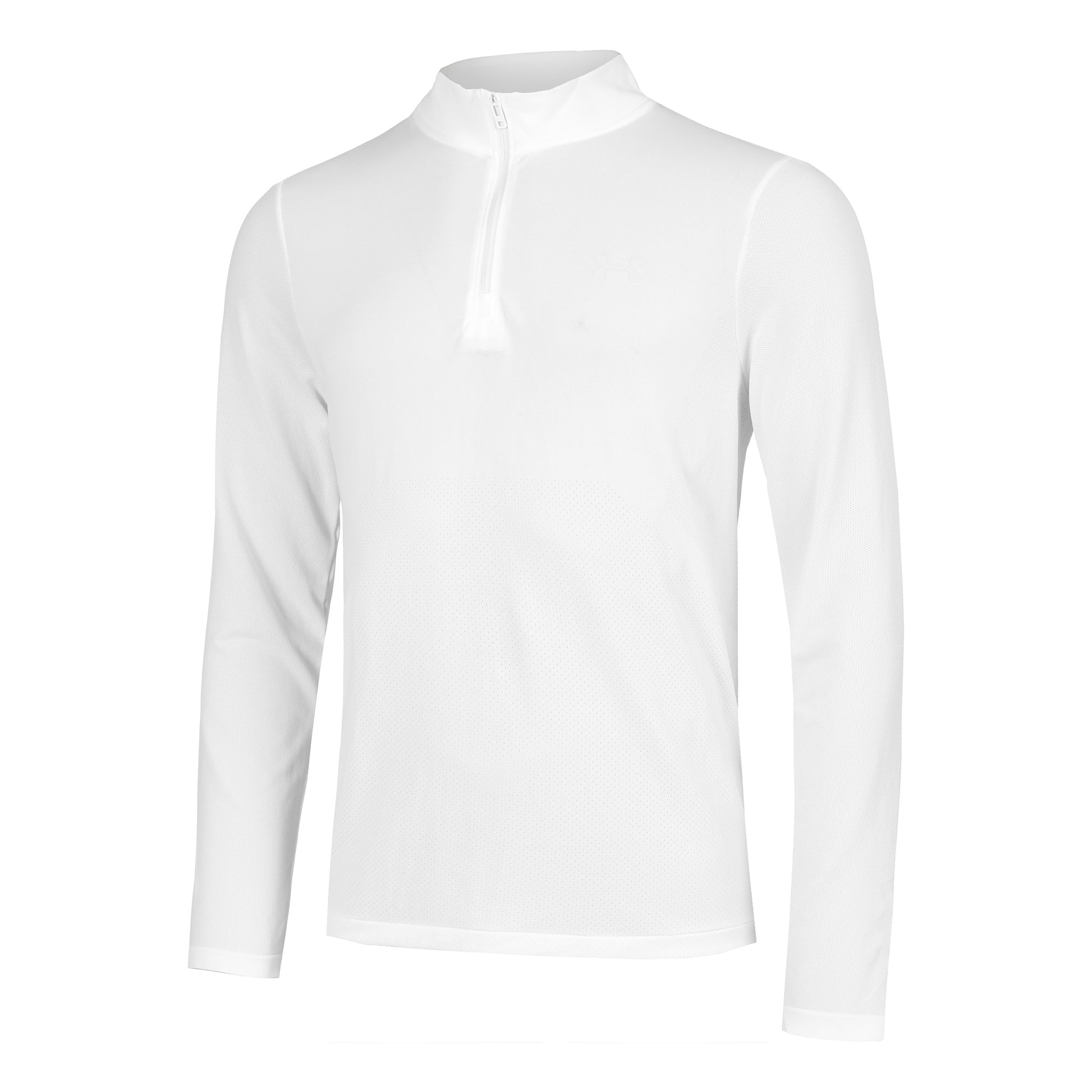 Under Armour Seamless Stride 1/4 Zip Long Sleeve Men-White