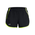 Fly By 3in  Running shorts Women - black, neon yellow