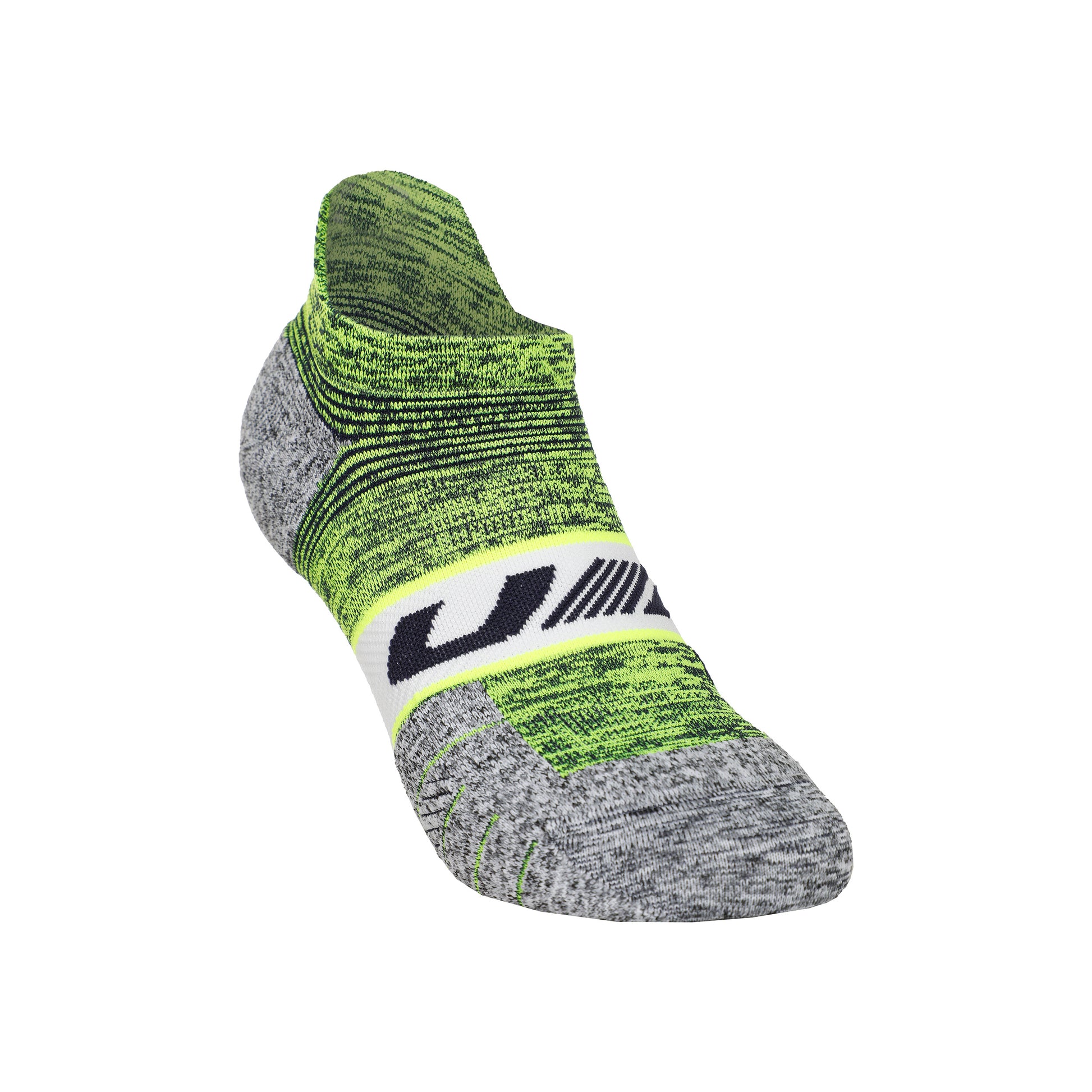 Under Armour AD Run Cushion 1pk No Show Running socks Unisex - neon yellow, grey