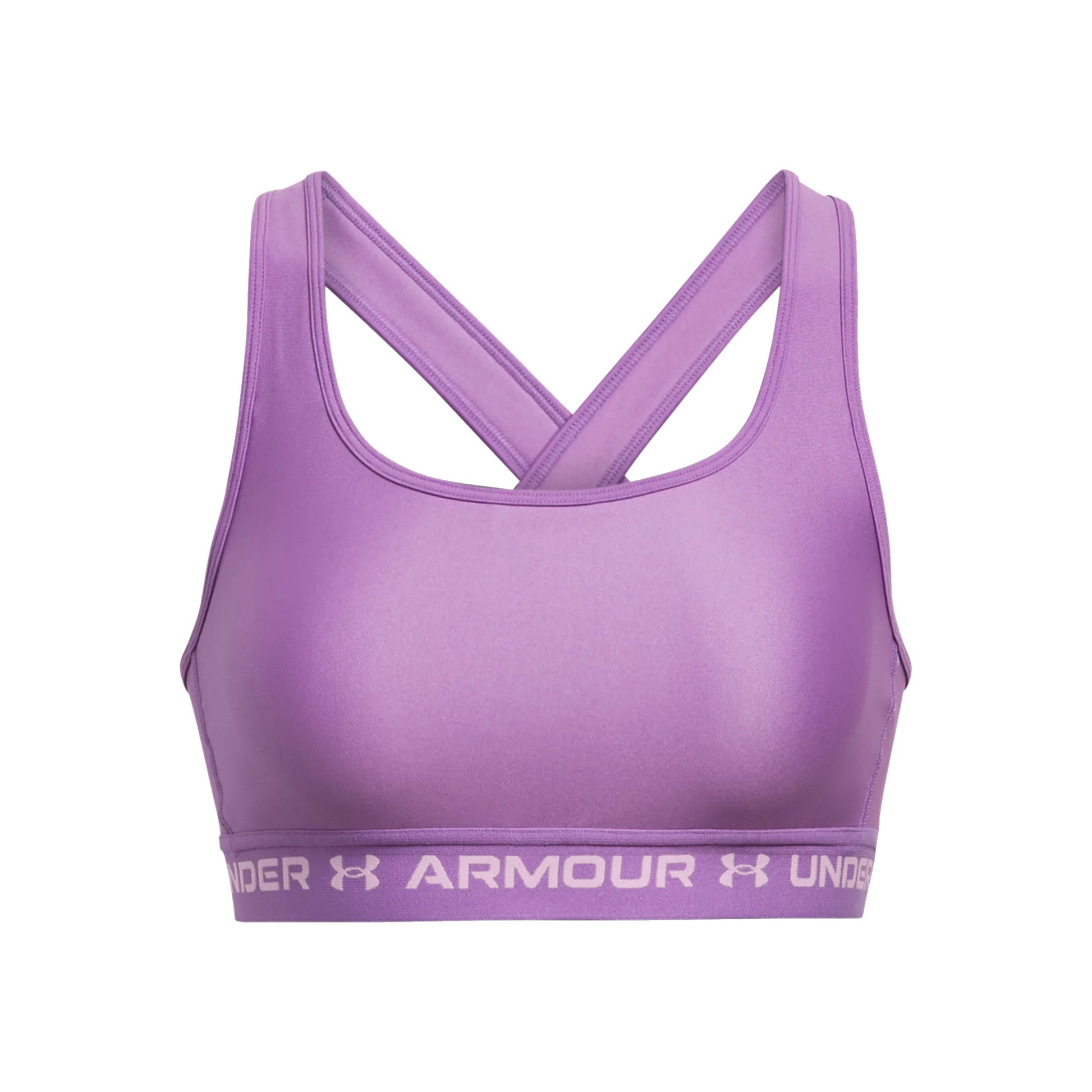 Under Armour Crossback Mid Sport-BH Damen - lila,
