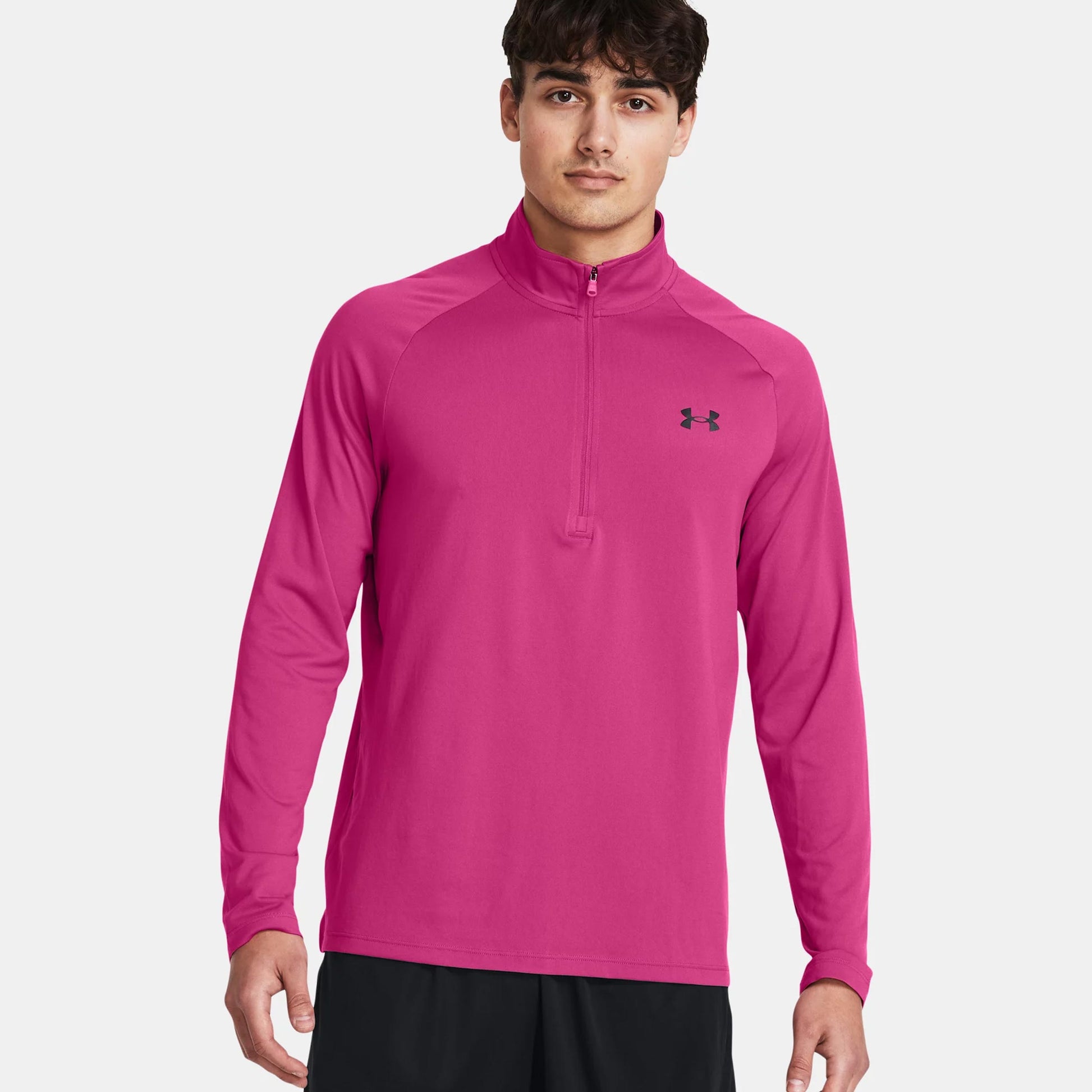 Under Armour Tech 2.0 Half-Zip Long sleeve Men - pink,
