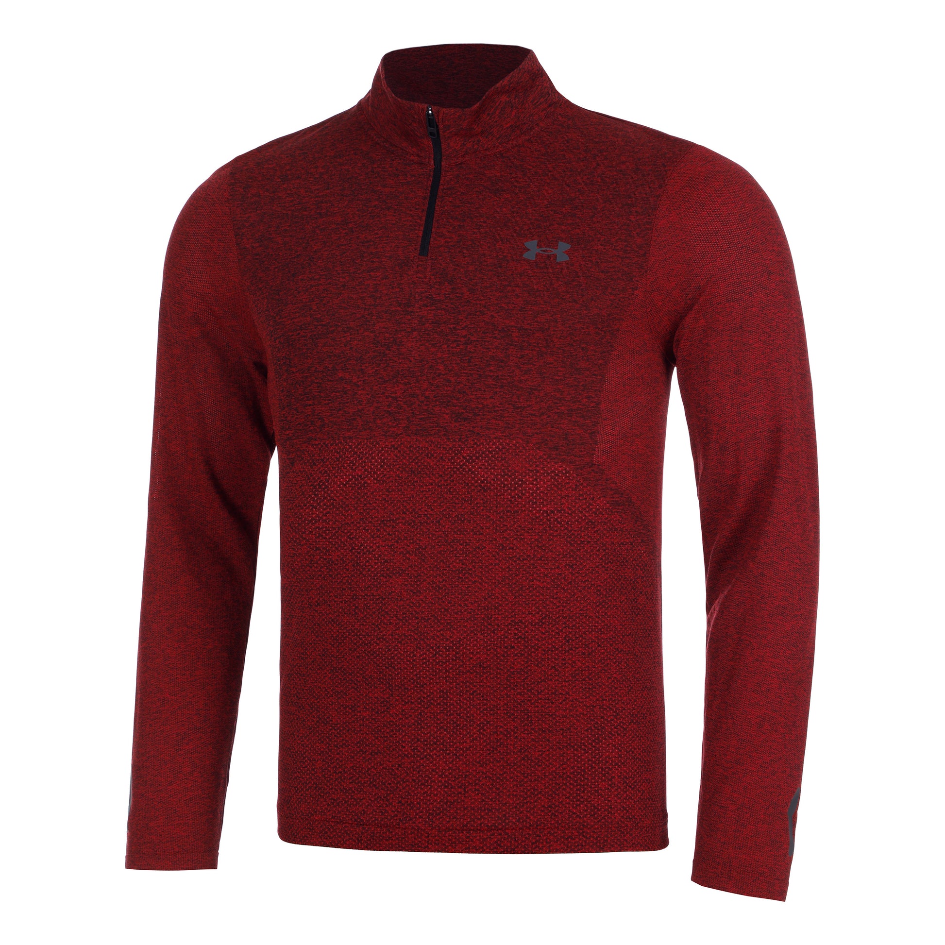 Under Armour Seamless Stride 1/4 Zip Long sleeve Men - red,