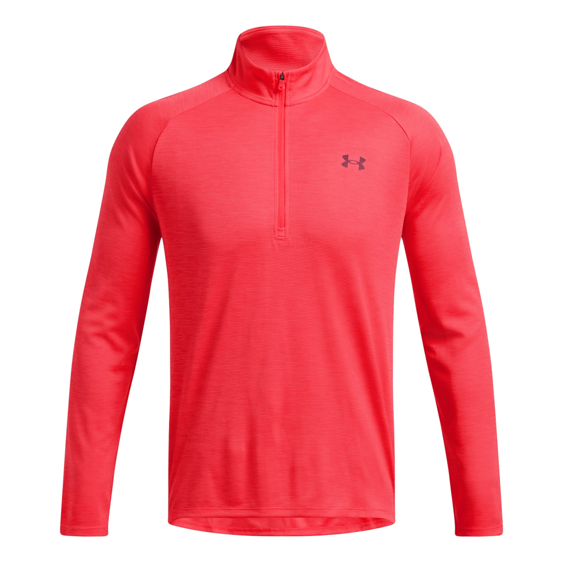 Under Armour Tech Textured Half-Zip Longsleeve Herren - rot,