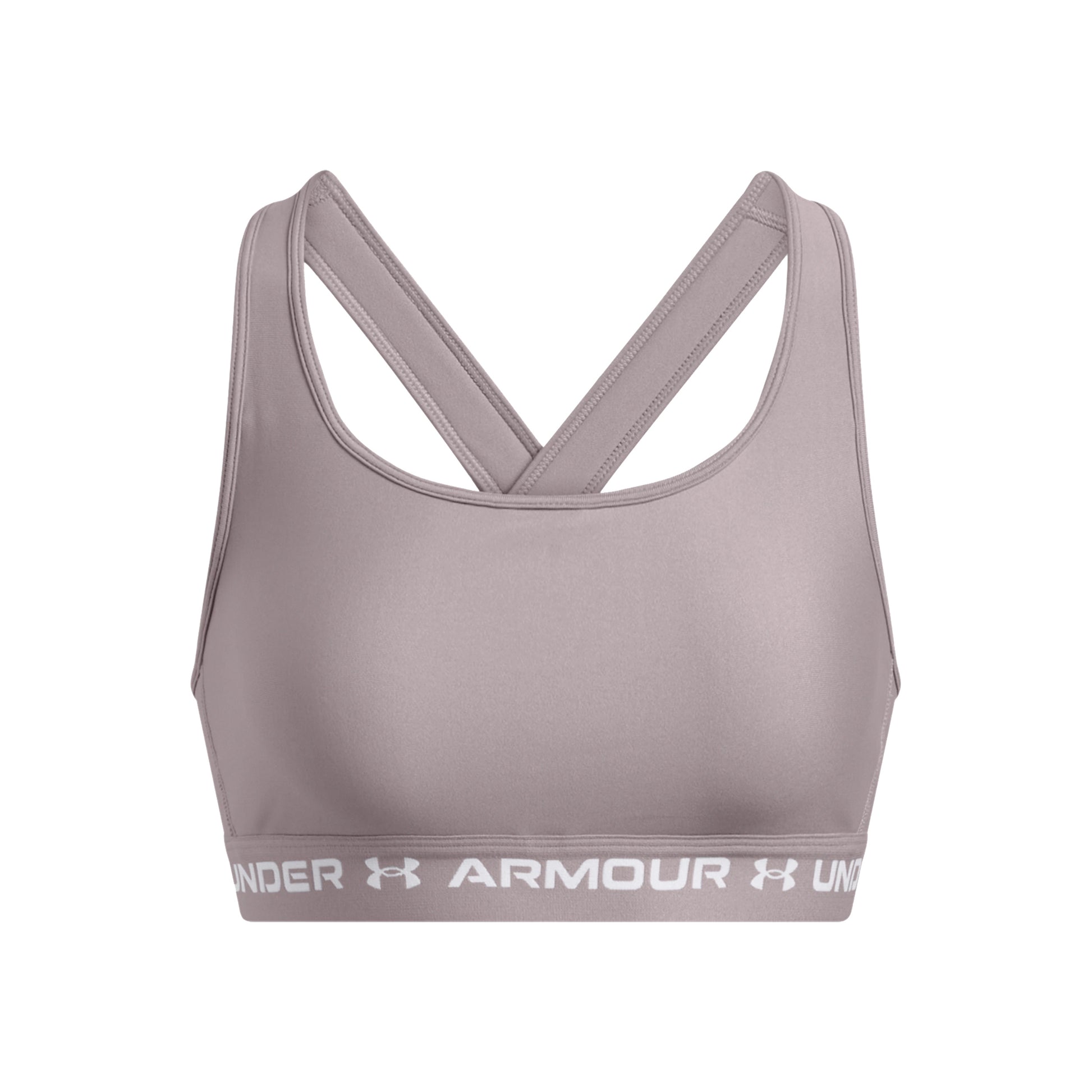 Under Armour Crossback Mid Sport-BH Damen - grau,