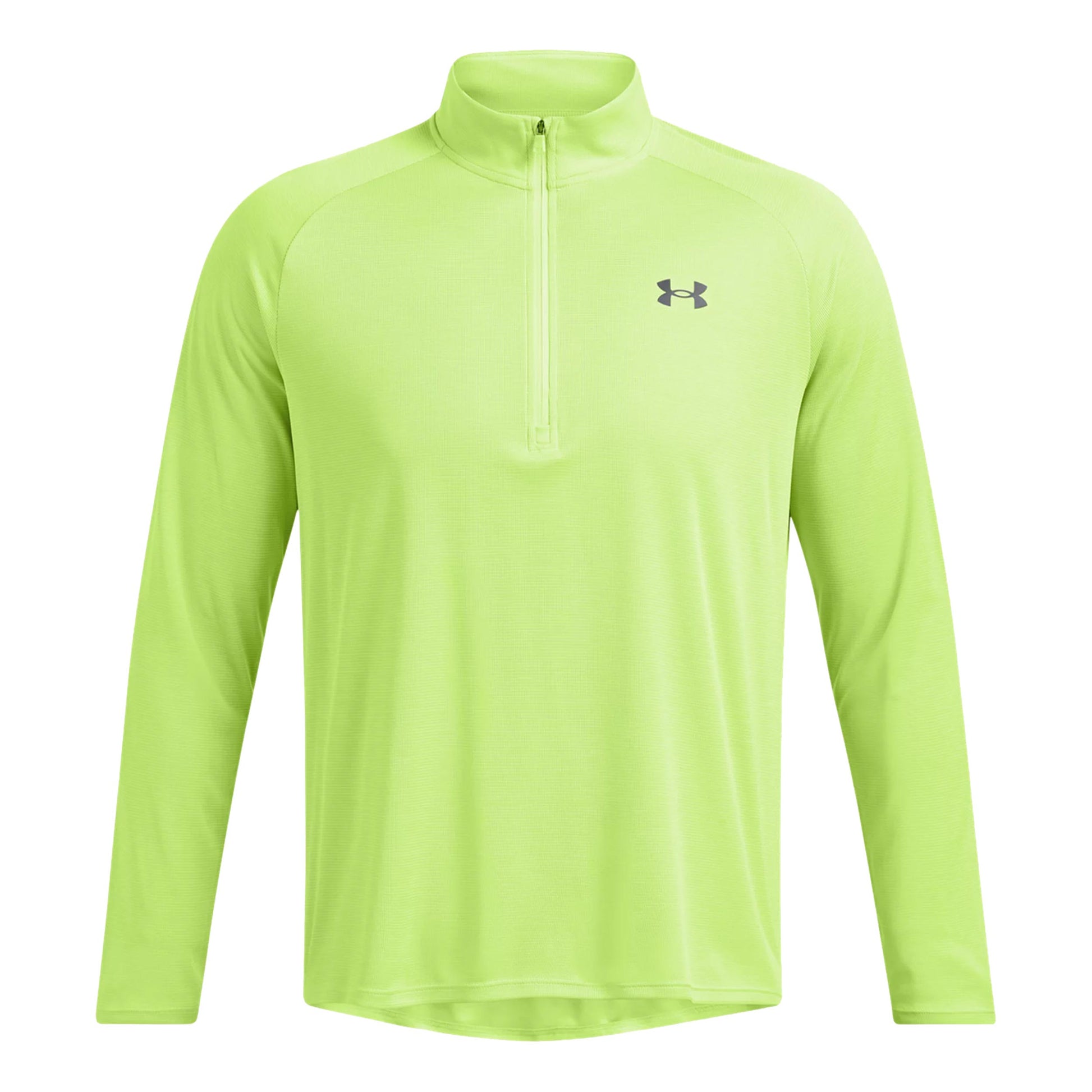 Under Armour Tech Textured Half-Zip Long sleeve Men - neon green,