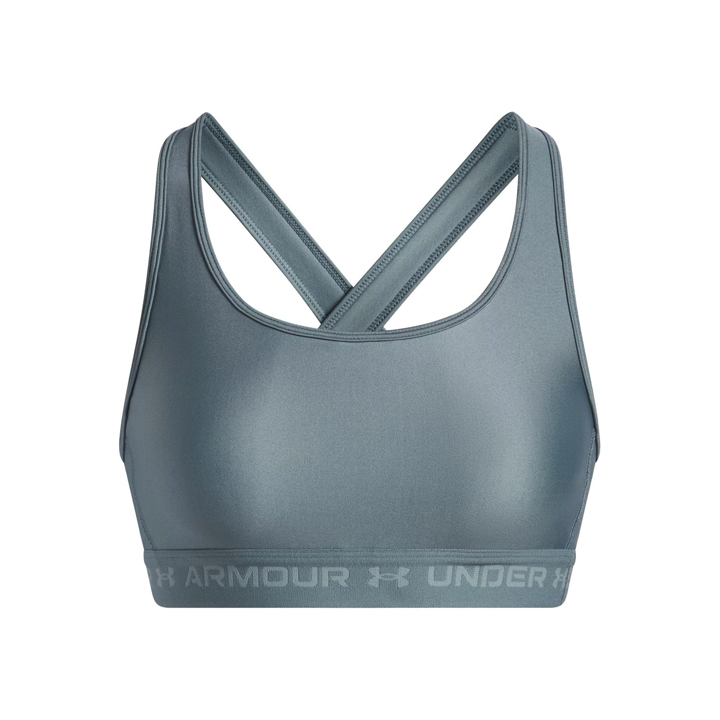 Under Armour Crossback Mid Sport-BH Damen-oliv