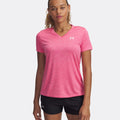 Tech Twist T-Shirt Damen-Pink,Weiß