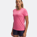 Tech Twist T-Shirt Damen-Pink,Weiß