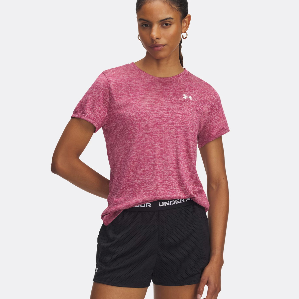 Under Armour Tech Twist T-Shirt Women-Berry,White
