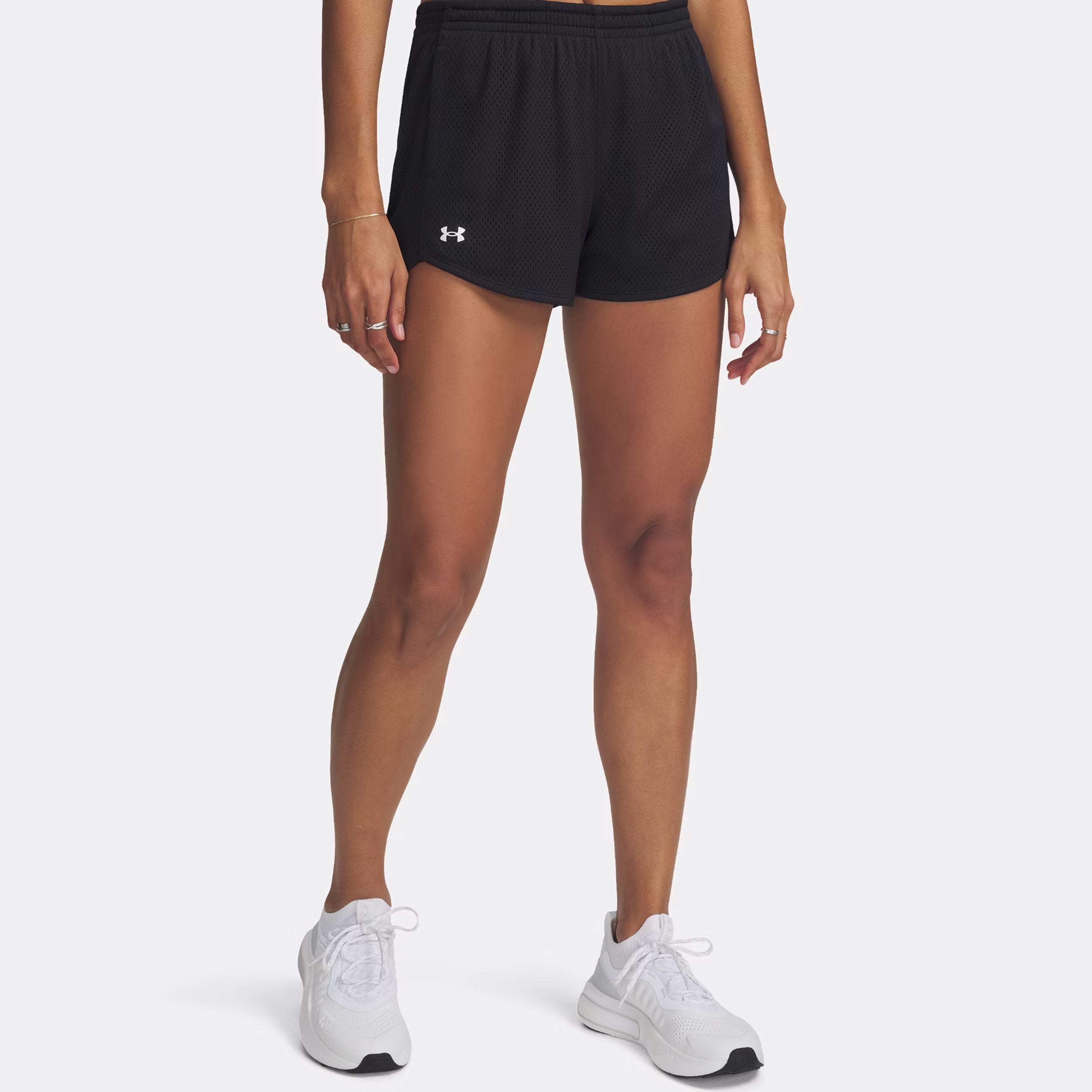 Under Armour Tech Play Up Mesh Shorts Women-Black