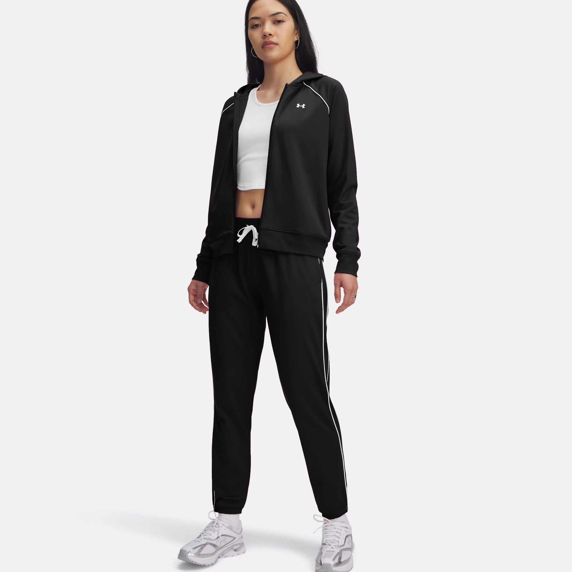 Under Armour Rival Tricot Tracksuit Women-Black