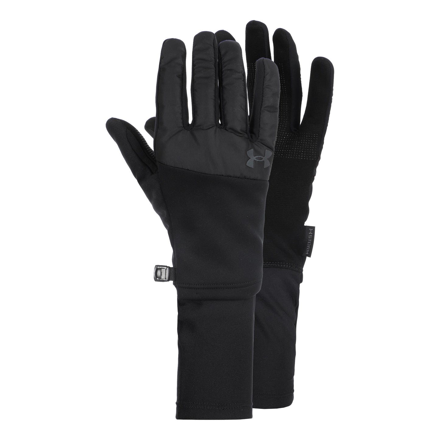 Under Armour Storm Fleece Running Gloves-Black,Black