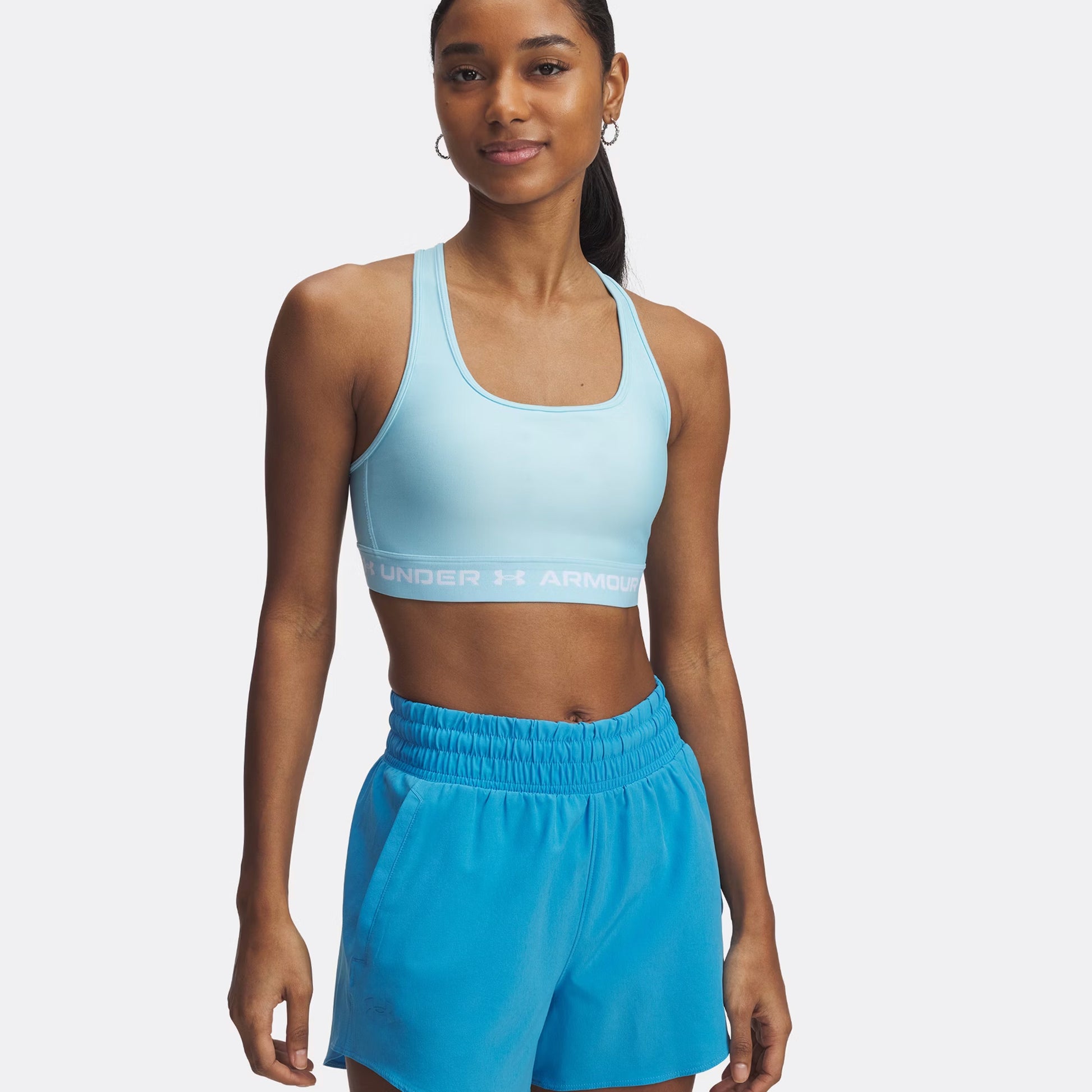 Under Armour Croback Sport-BH Damen-Hellblau