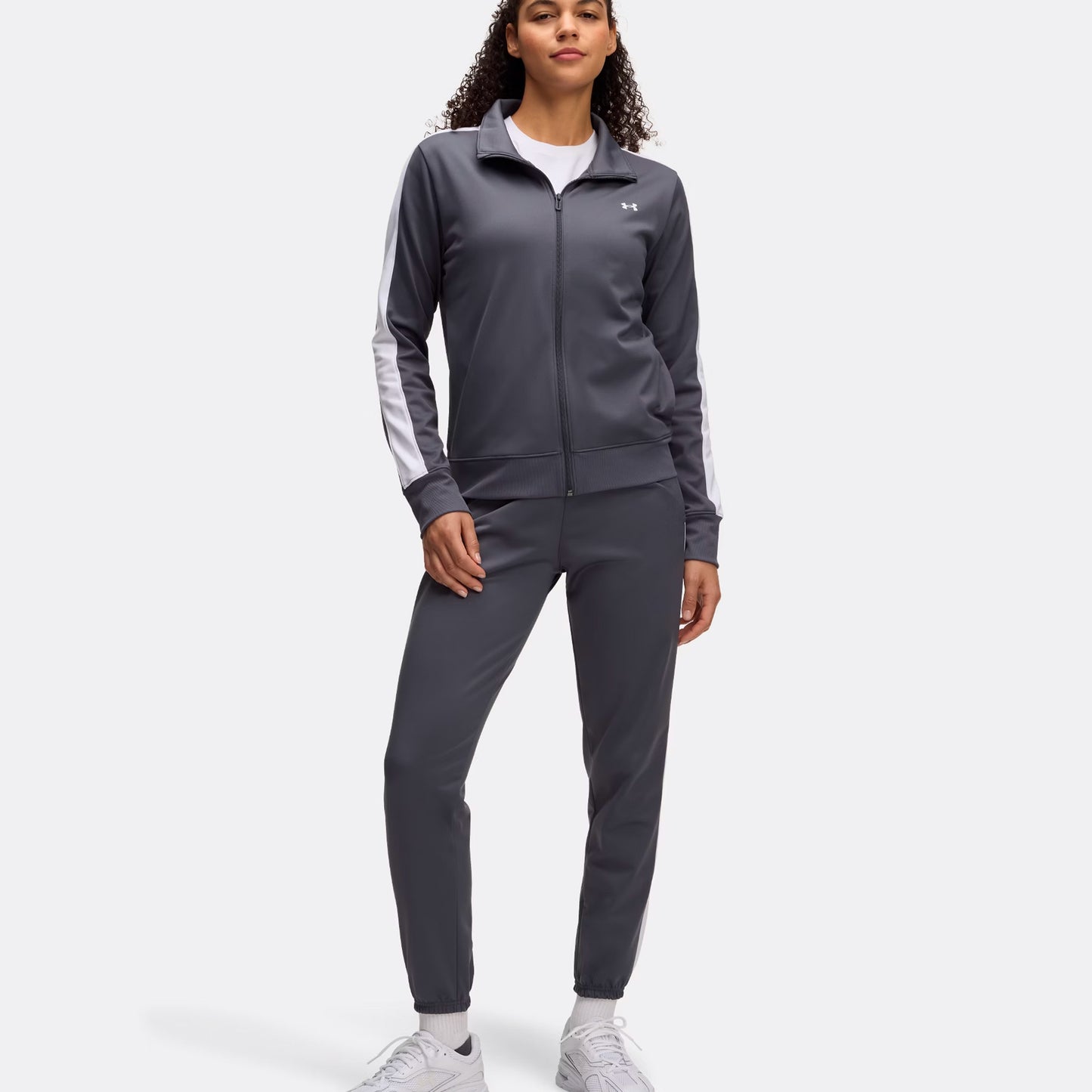Under Armour Tricot Tracksuit Women-Grey