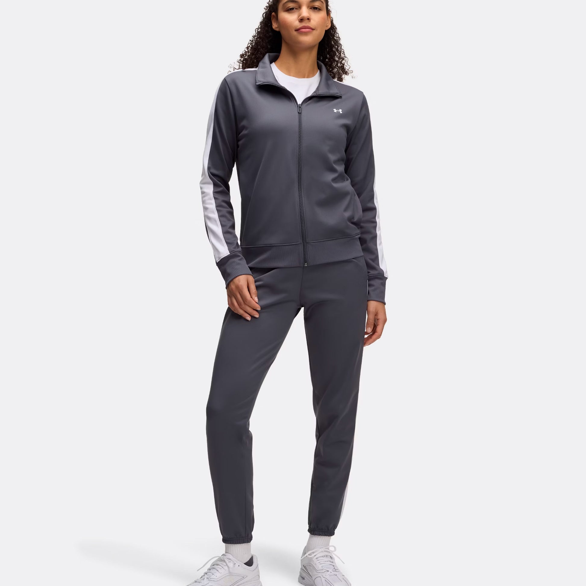 Under Armour Tricot Tracksuit Women-Grey