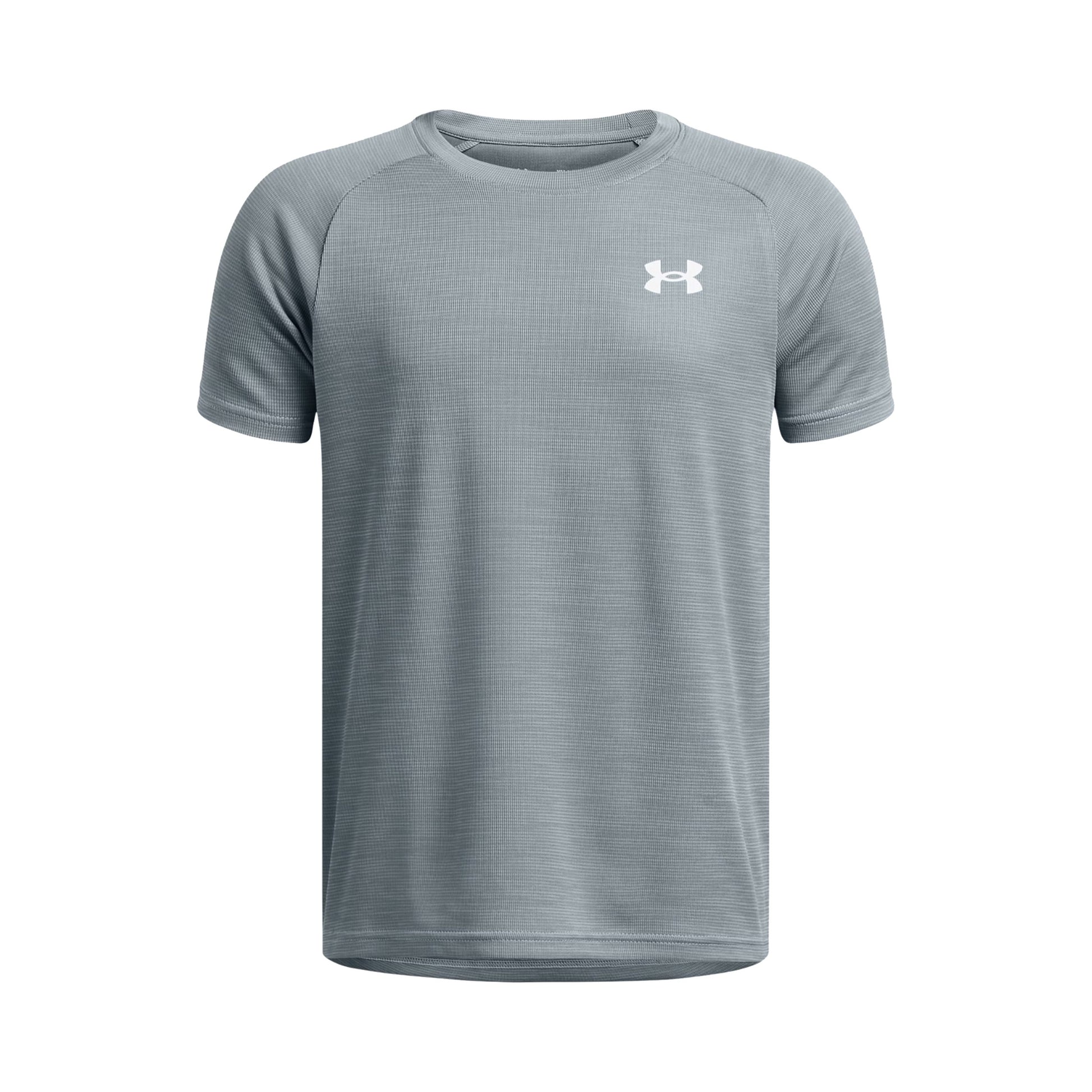Under Armour Tech Textured T-Shirt Jungen - blaugrau,