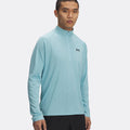 Tech Textured Half-Zip Longsleeve Herren-Blau