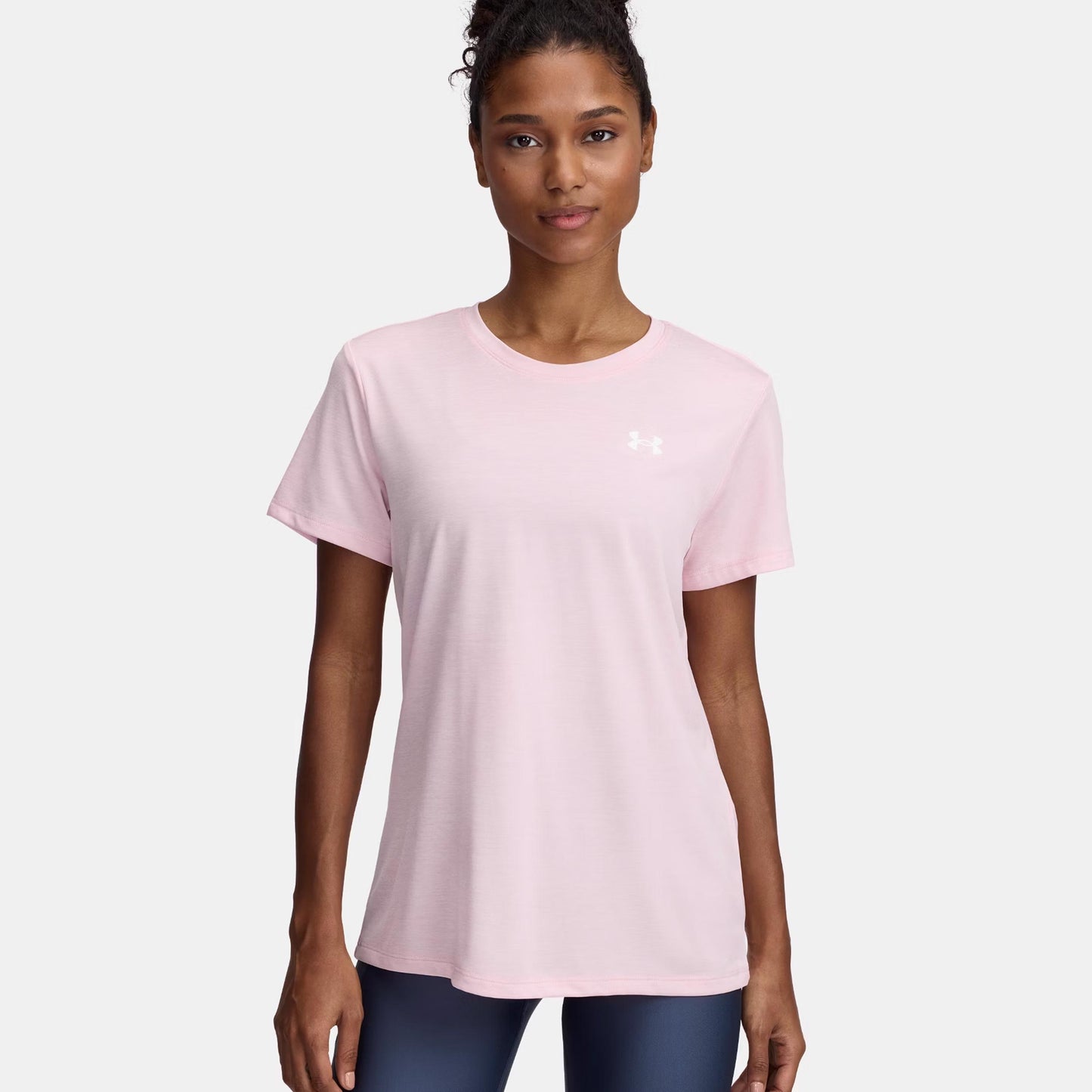 Under Armour Tech Twist T-Shirt Damen - rosa, weiß