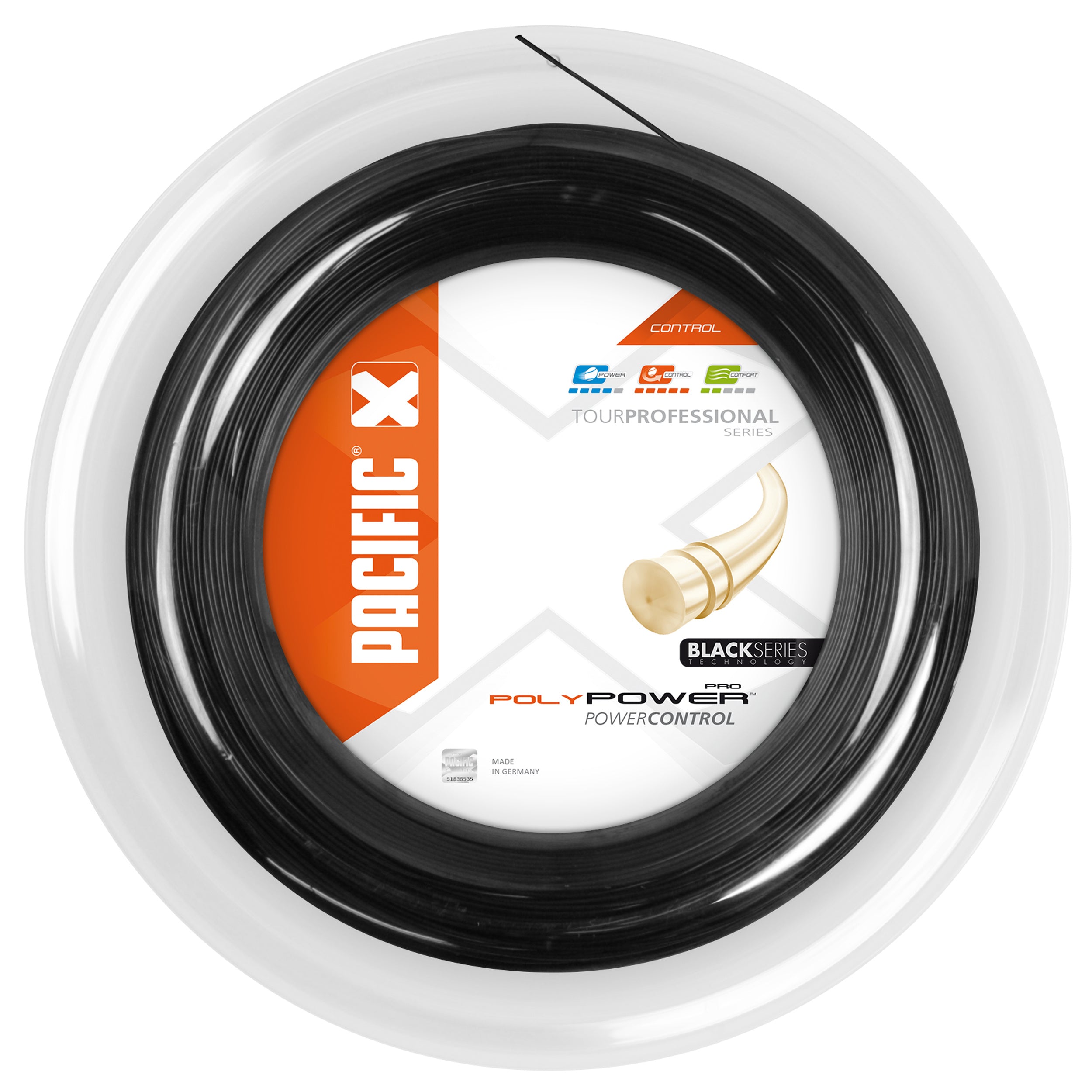 Pacific Poly Power Pro String Reel 200m-Black