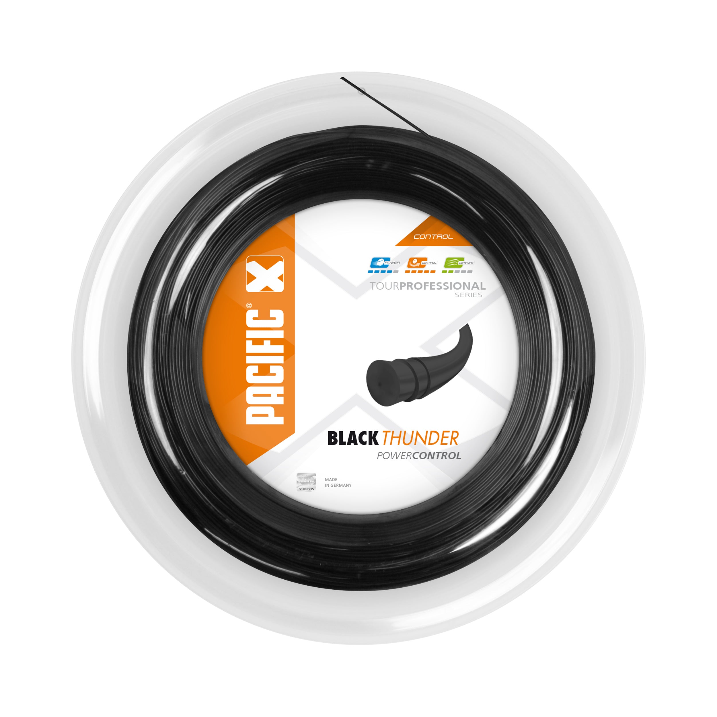 Pacific Black Thunder String Reel 200m-Black