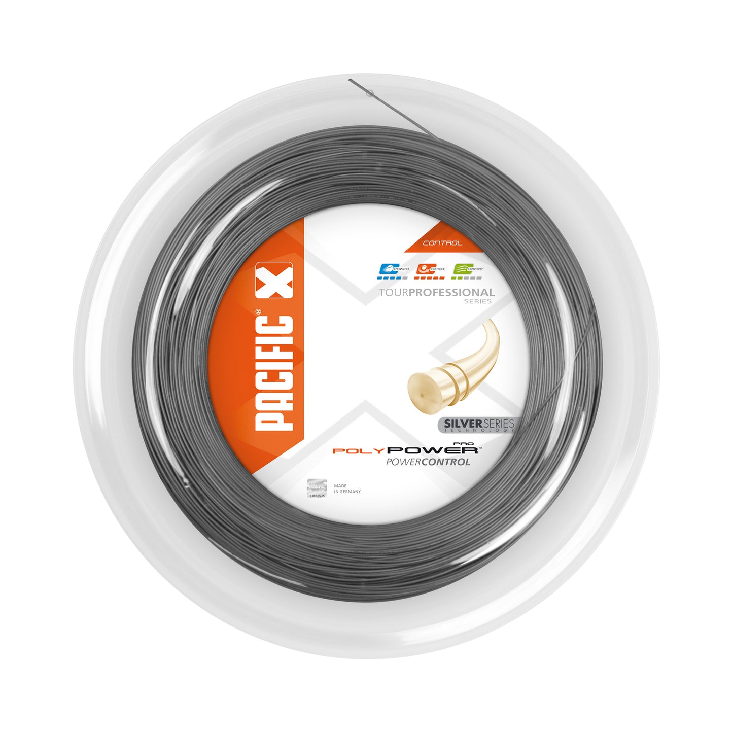 Pacific Poly Power Pro Silver Series String Reel 200m-Silver