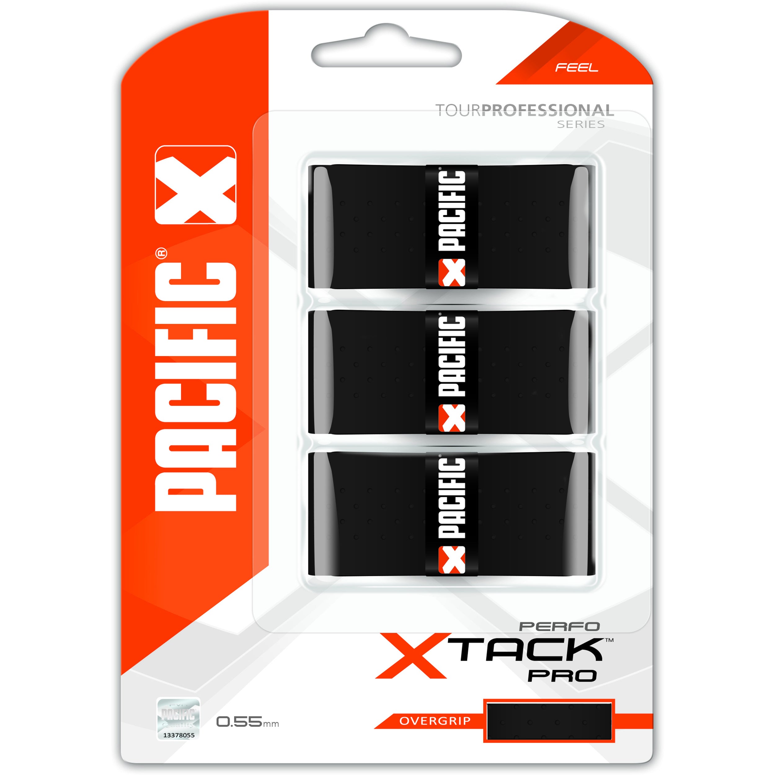 Pacific X Tack Pro Perfo 3 Pack-Black