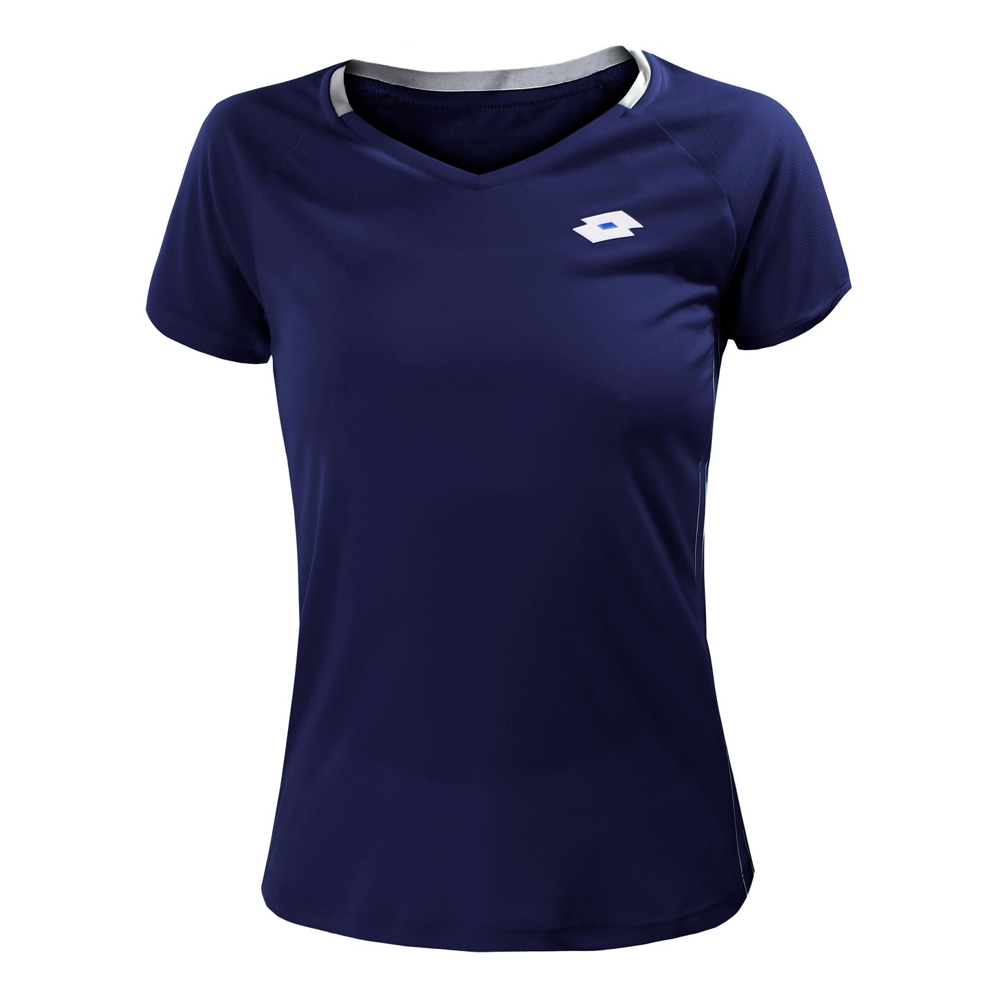 Lotto Squadra II PL T-Shirt Damen - dunkelblau, weiß
