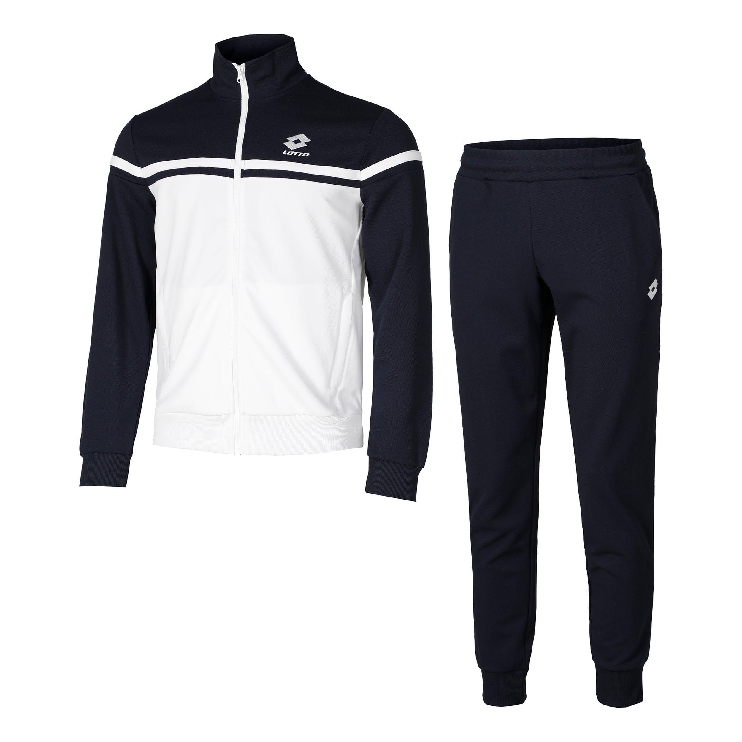 Lotto Circle Tracksuit Men-White,Dark Blue