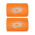 Wristband 2 Pack short - orange, cream
