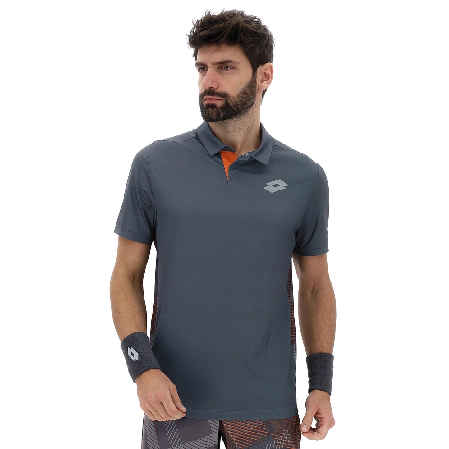 Lotto Tech IV Polo Herren-hellgrau