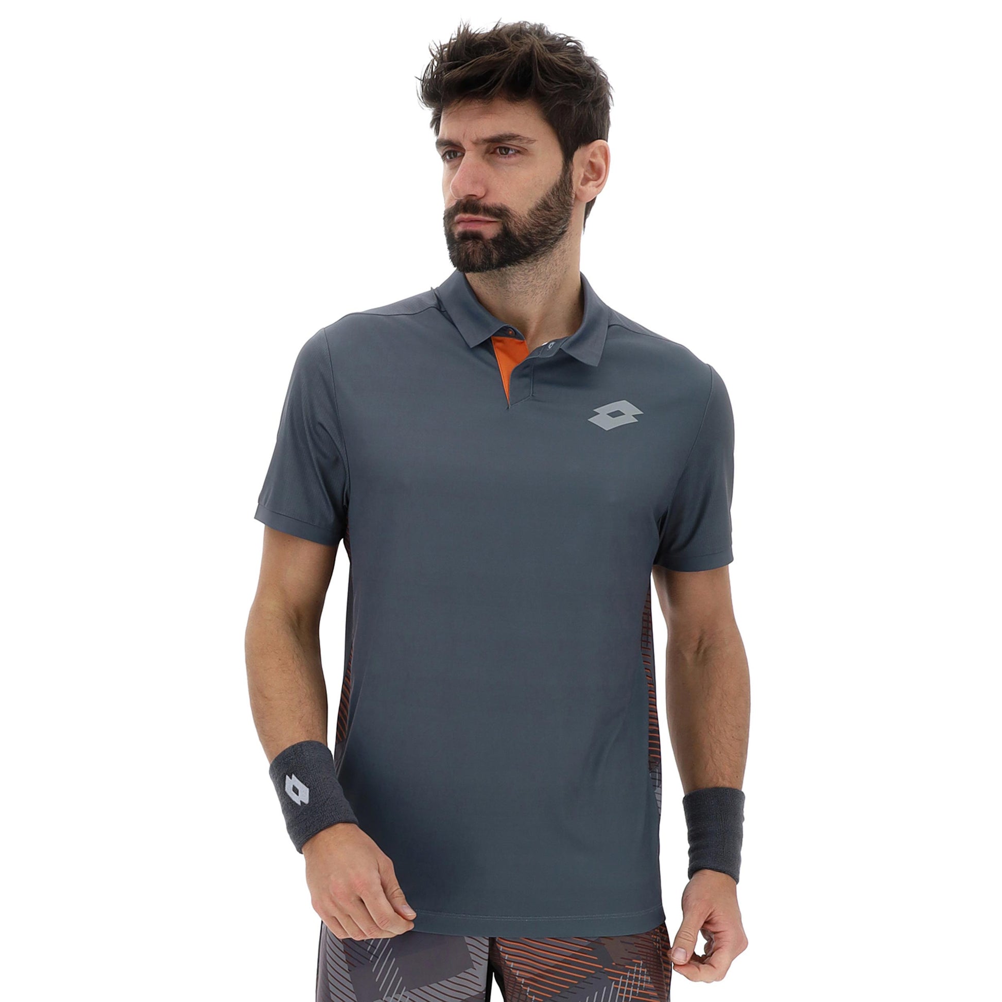 Lotto Tech IV Polo Herren-hellgrau