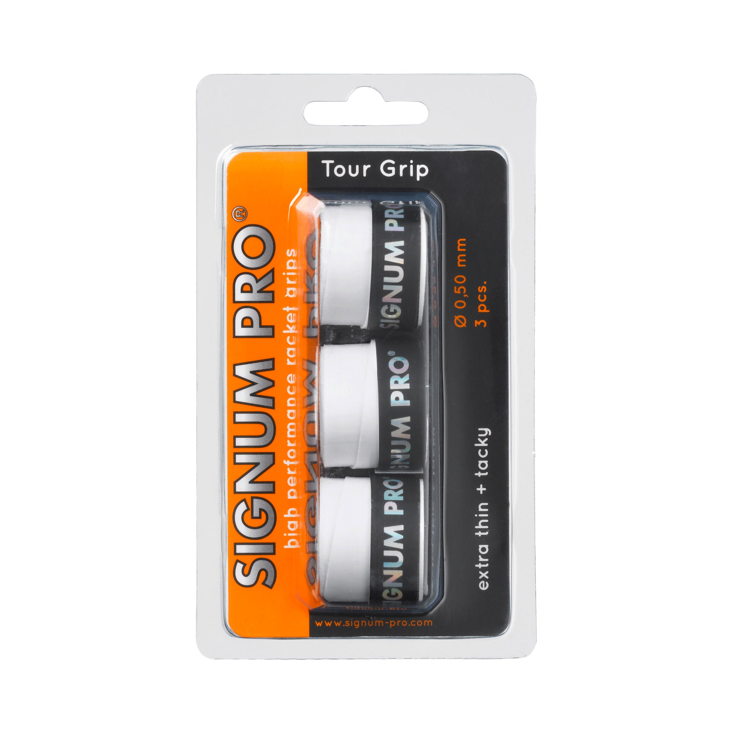 Signum Pro Tour Grip 3 Pack - white