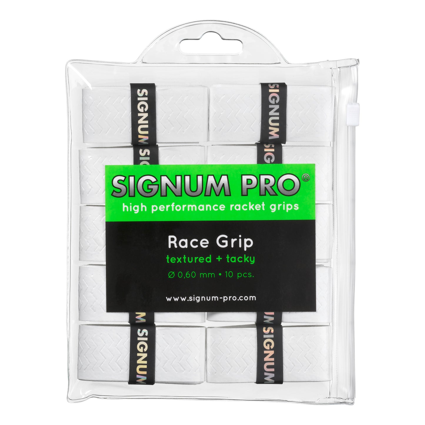 Signum Pro Race Grip 10 Pack-White