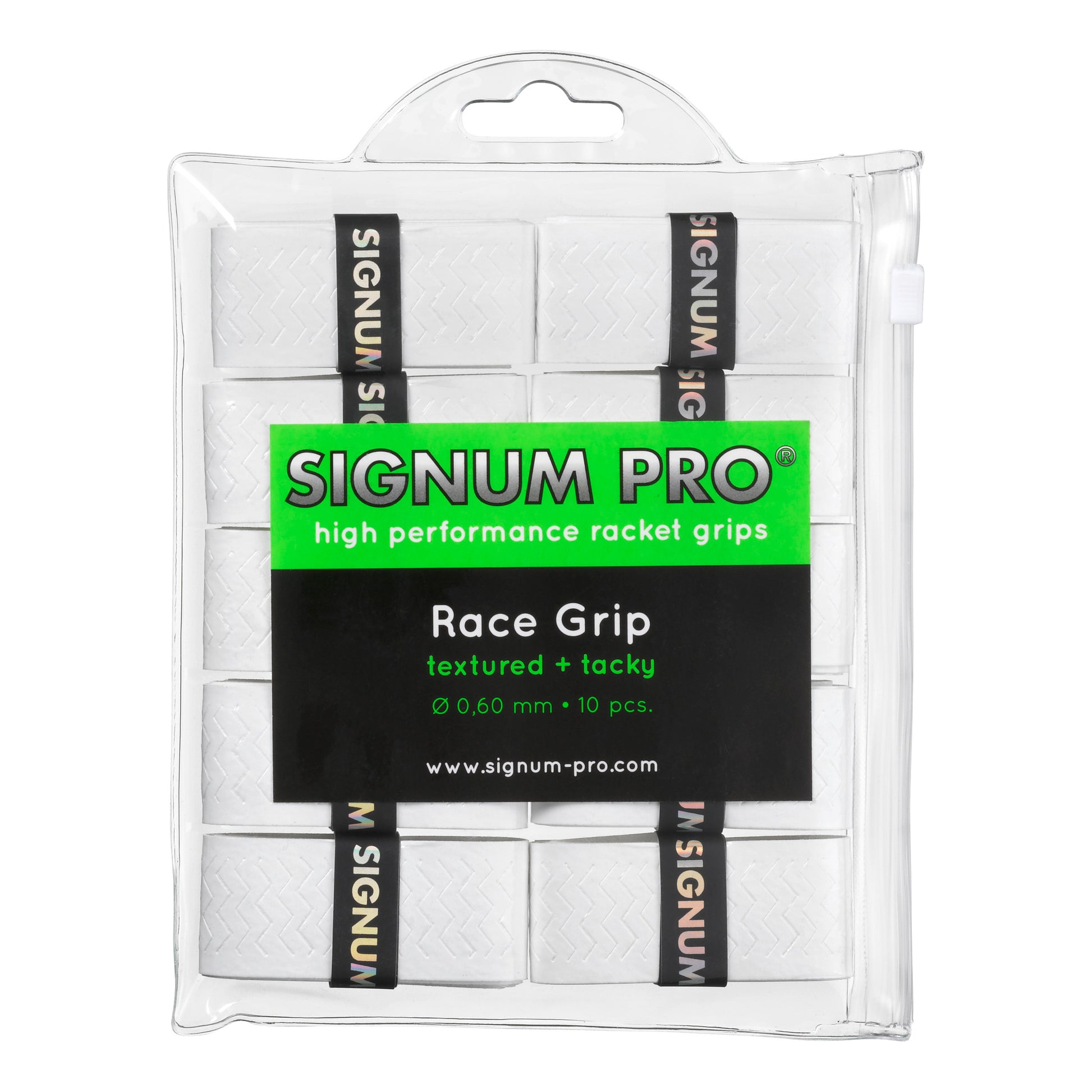 Signum Pro Race Grip 10 Pack-White