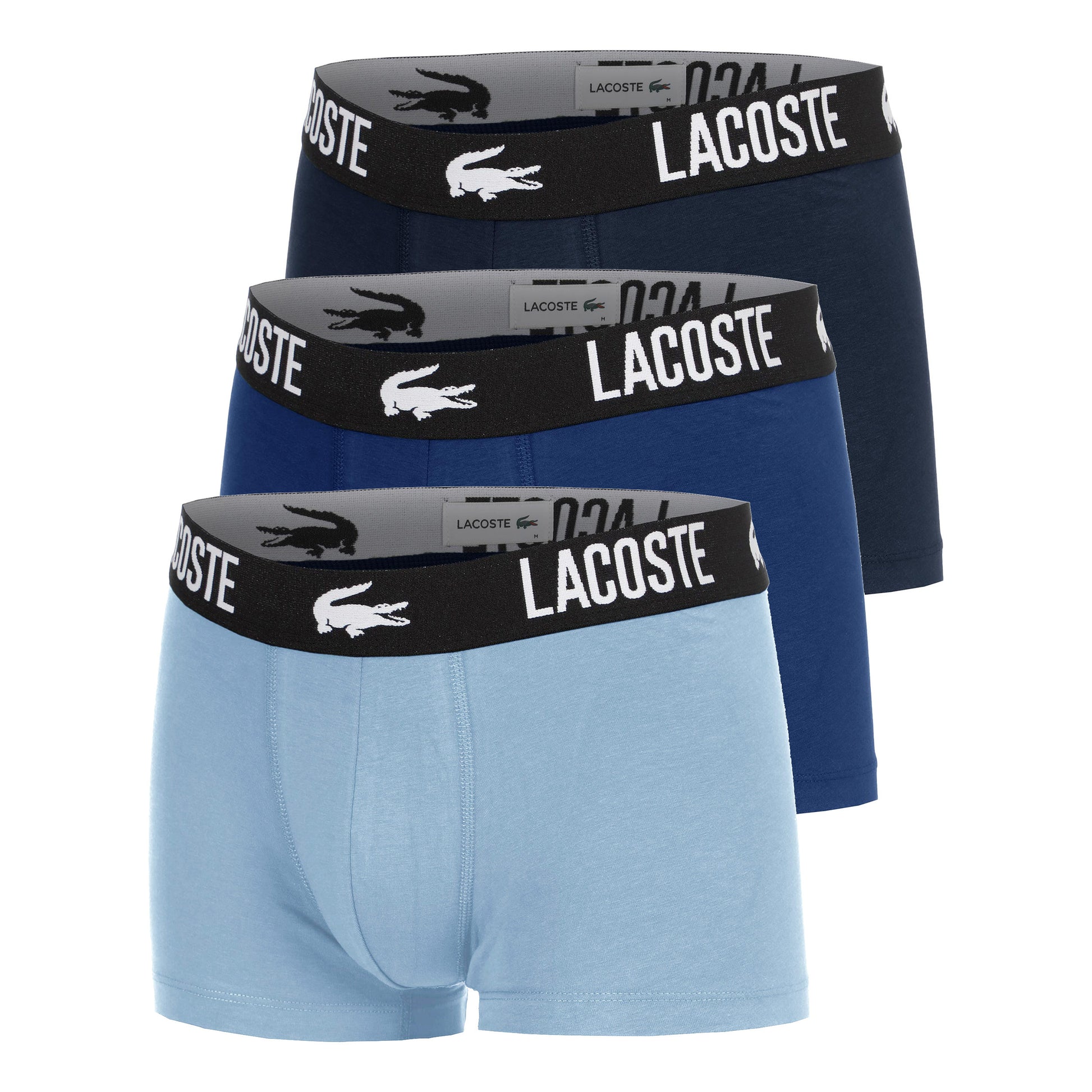 Lacoste Cotton Stretch Boxer shorts 3 Pack Men - dark blue