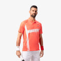 Djokovic Polo Herren-Koralle,Weiß