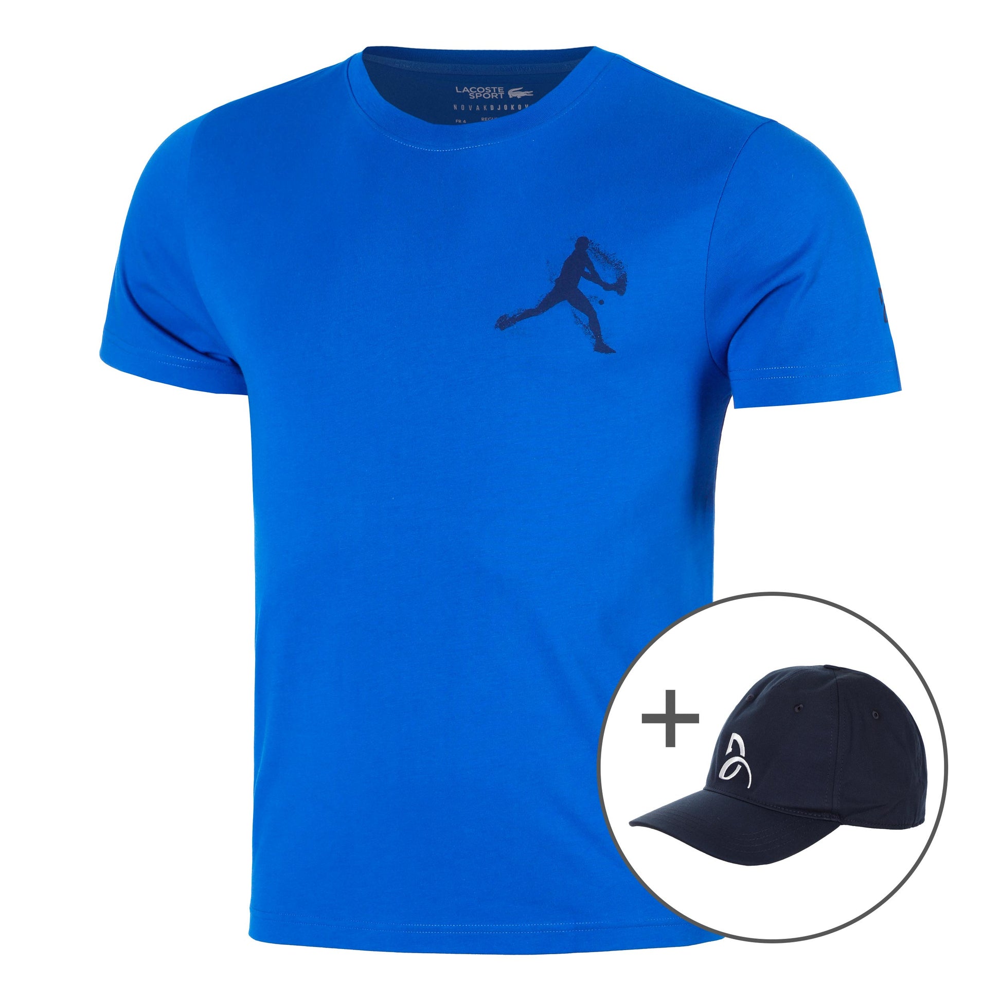 Lacoste T-Shirt & Cap Herren - blau, dunkelblau