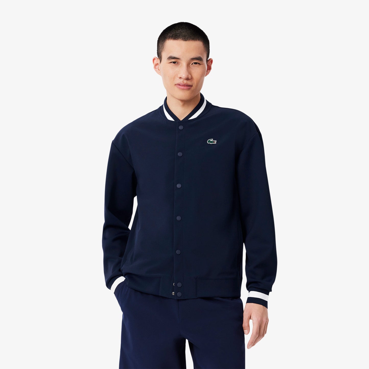 Lacoste Djokovic Training Jacket Men-Dark Blue,White