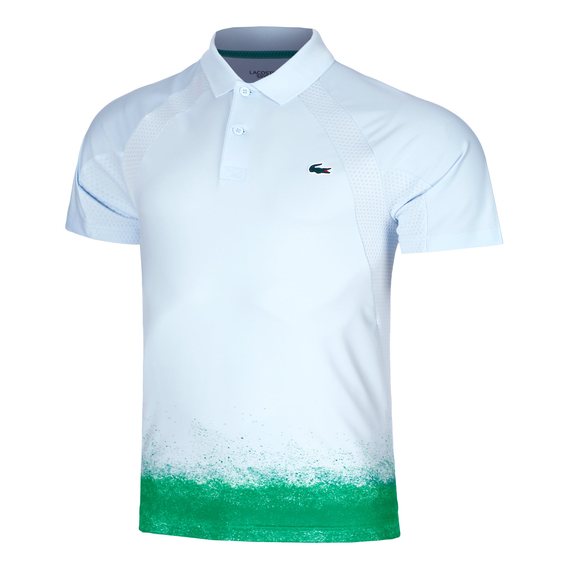 Lacoste Polo Herren-Hellblau,Grün
