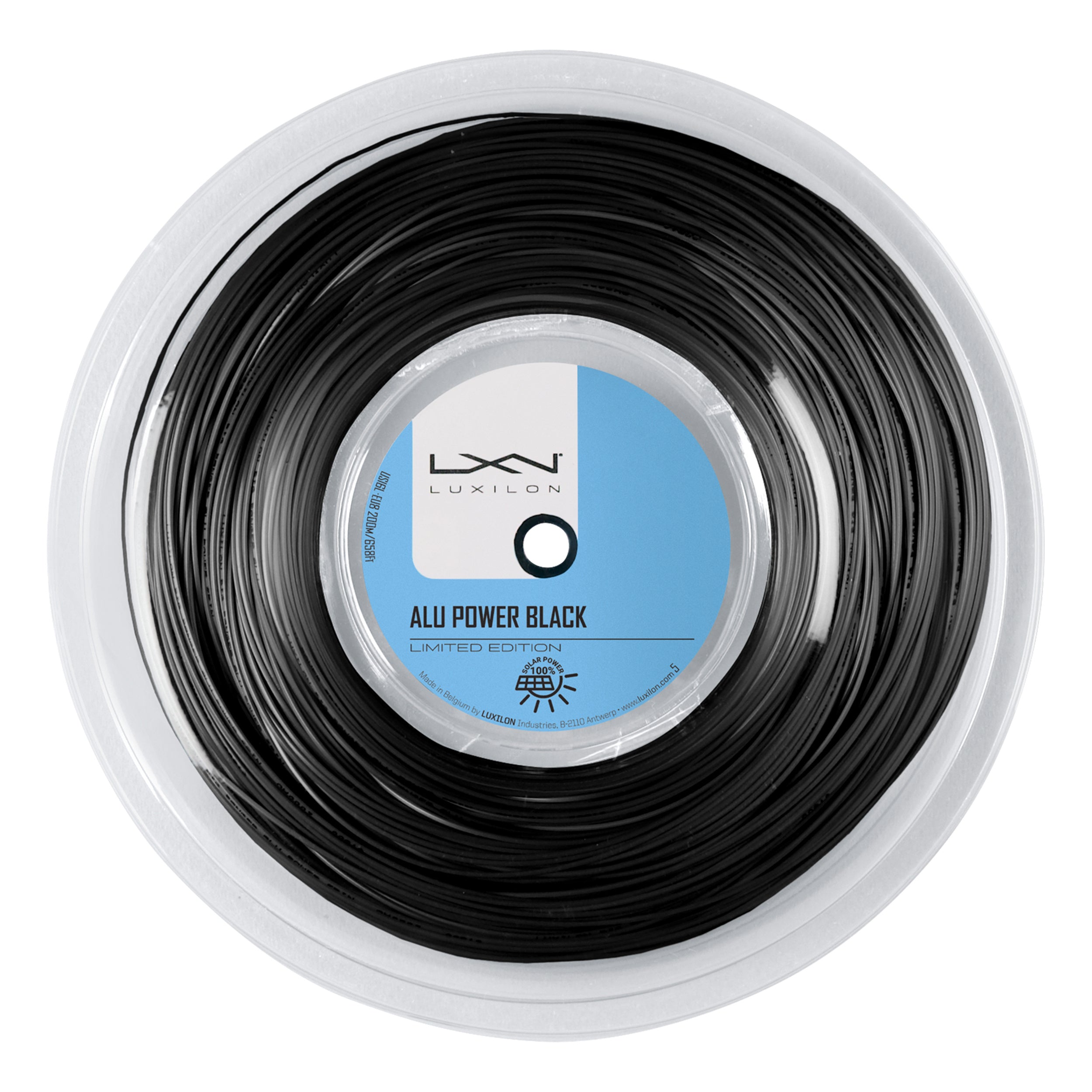 Luxilon Alu Power Black Ltd String Reel 200m-Black