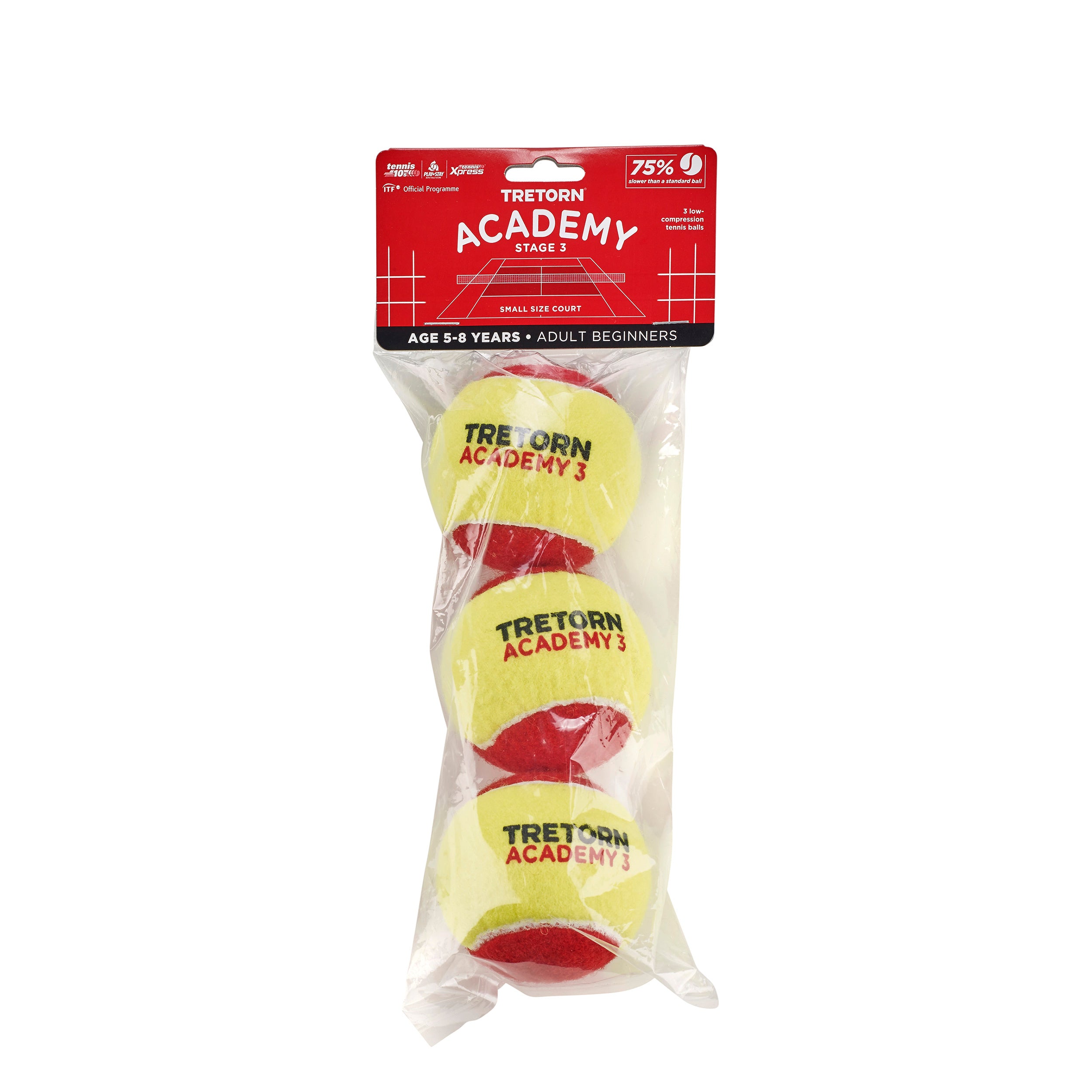 Tretorn Academy Red 3 Pack