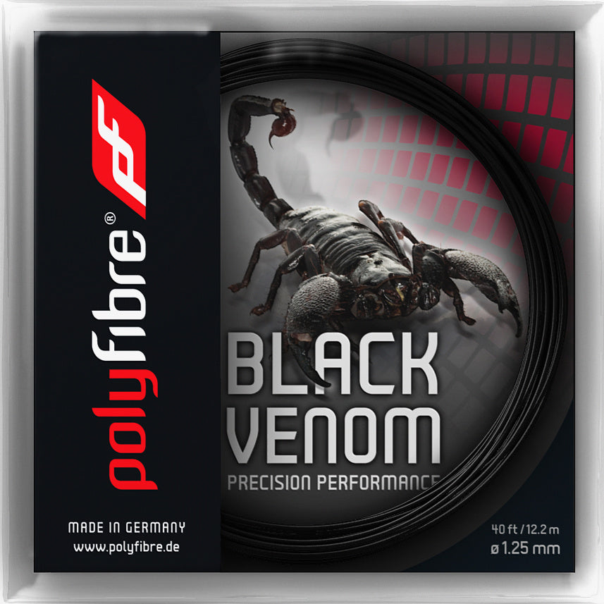 Polyfibre Black Venom Saitenset 12,2m-Schwarz